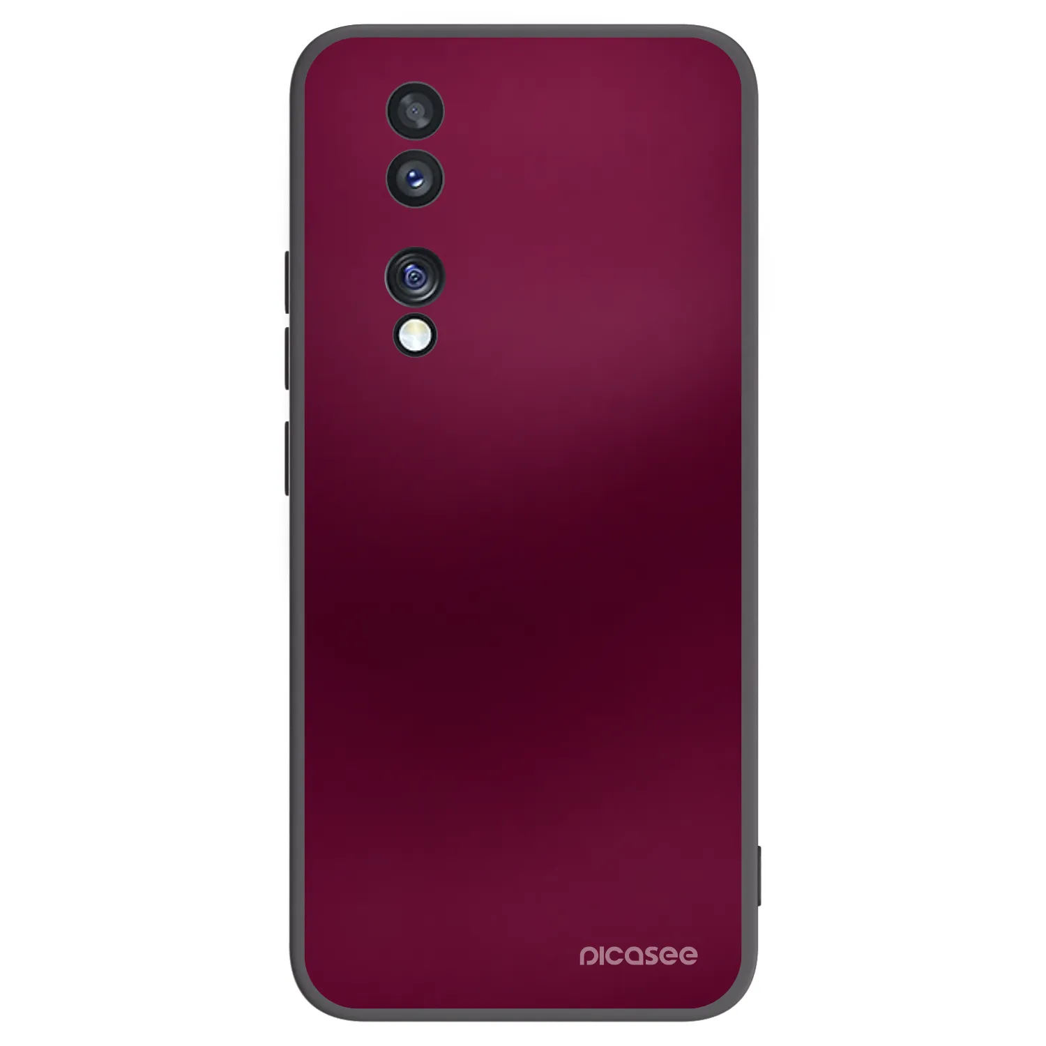 Picasee Honor 70 Hülle - Schwarzes Silikon - Velvet Bordeaux