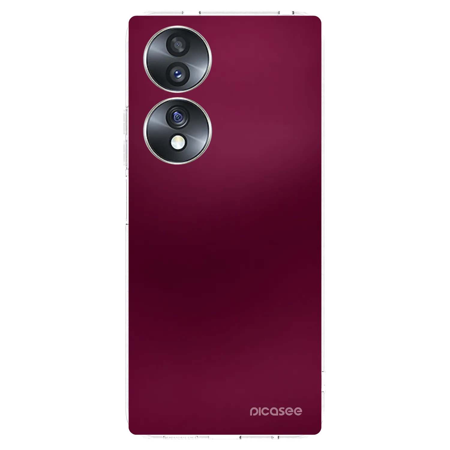 Picasee Honor 70 Hülle - Transparentes Silikon - Velvet Bordeaux