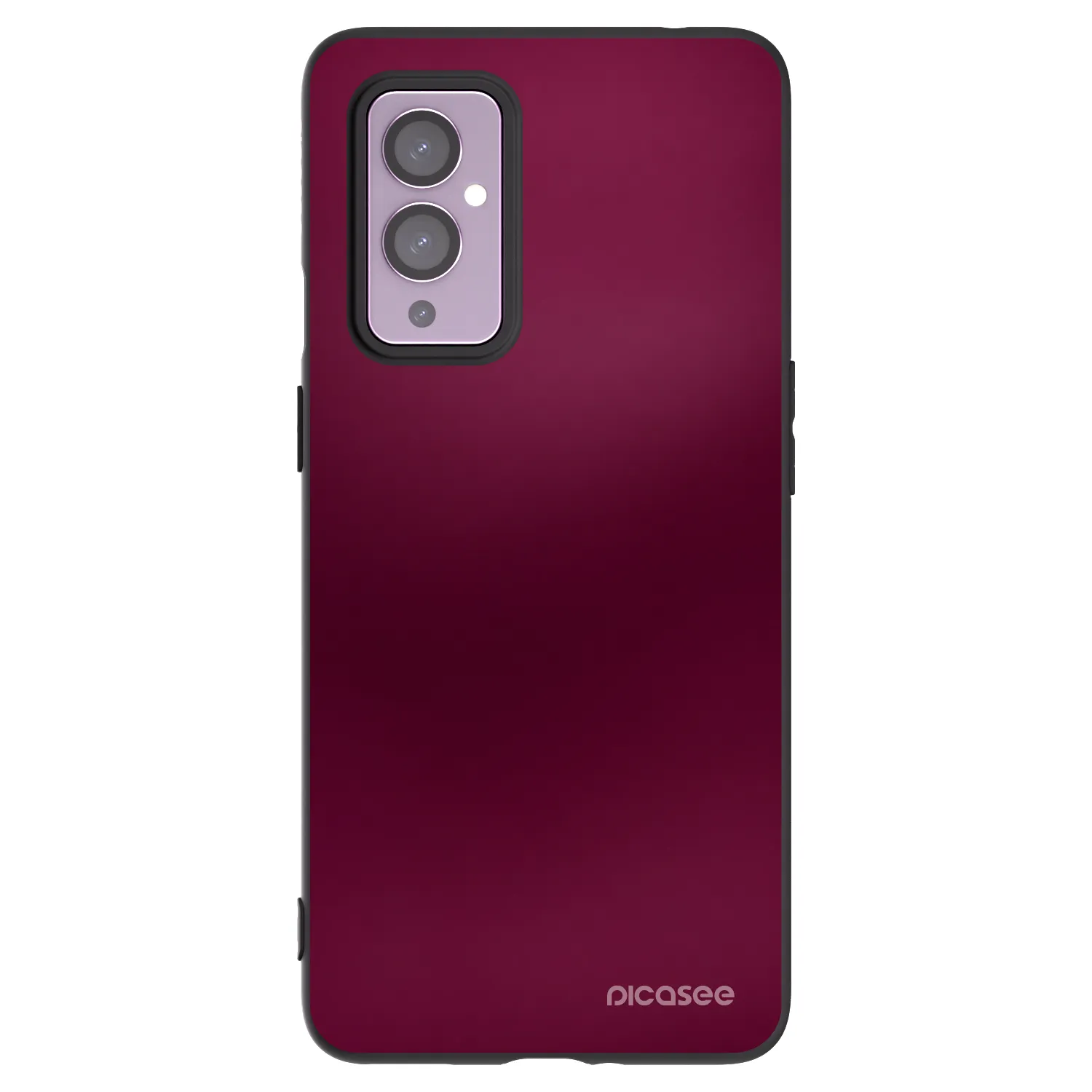 Picasee OnePlus 9 Hülle - Schwarzes Silikon - Velvet Bordeaux
