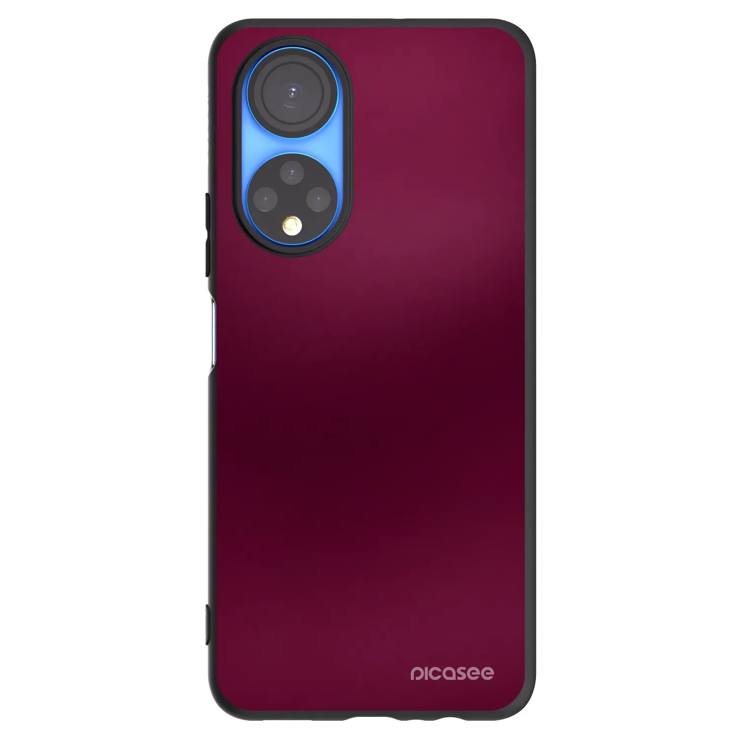 Picasee Honor X7 Hülle - Schwarzes Silikon - Velvet Bordeaux