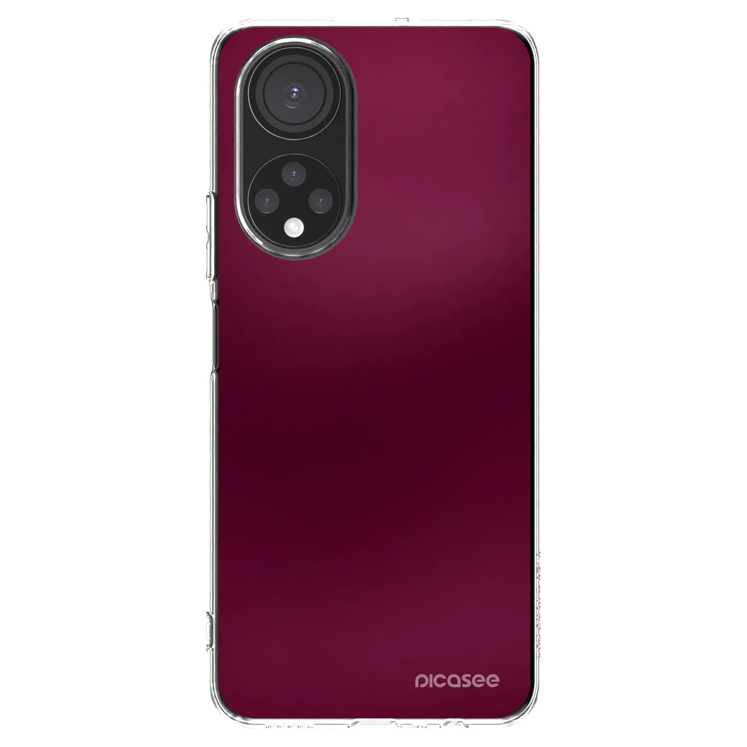 Picasee Honor X7 Hülle - Transparentes Silikon - Velvet Bordeaux