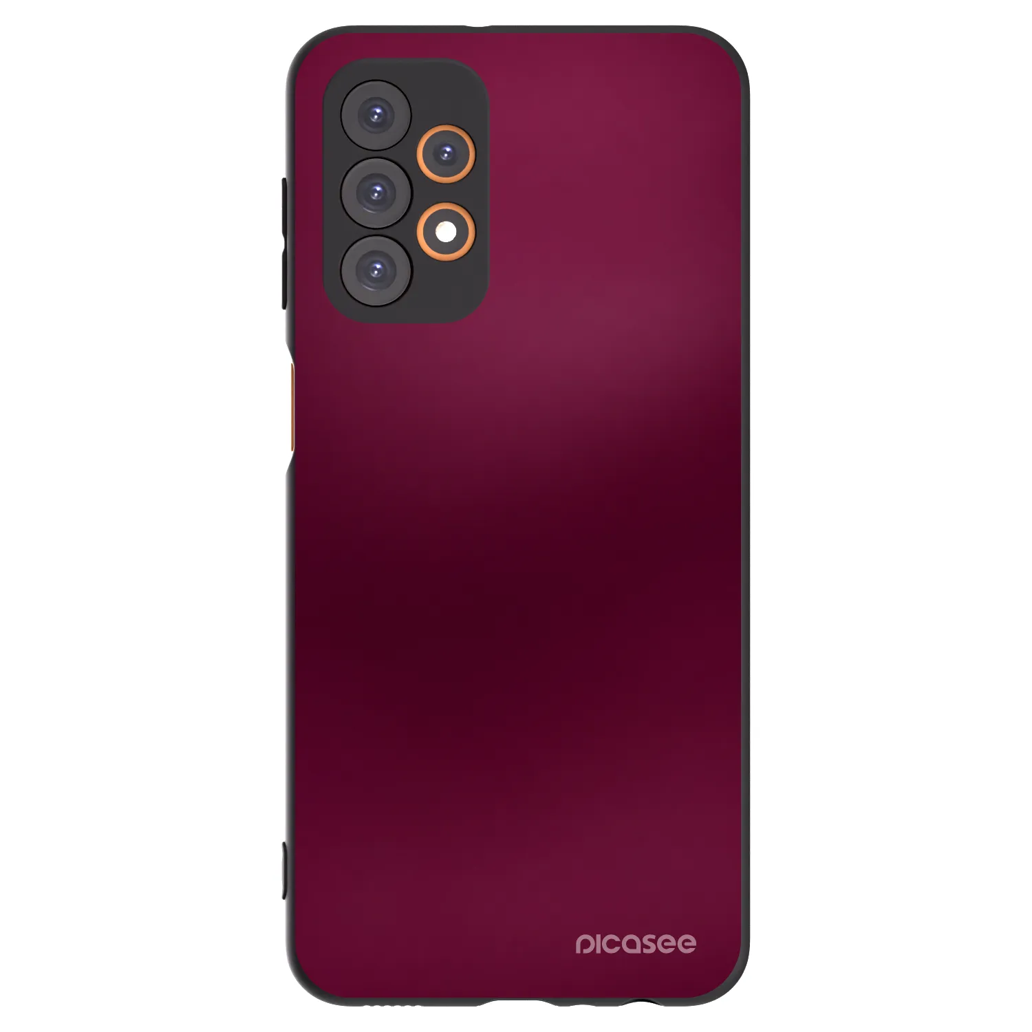 Picasee Samsung Galaxy A23 A235F 4G Hülle - Schwarzes Silikon - Velvet Bordeaux