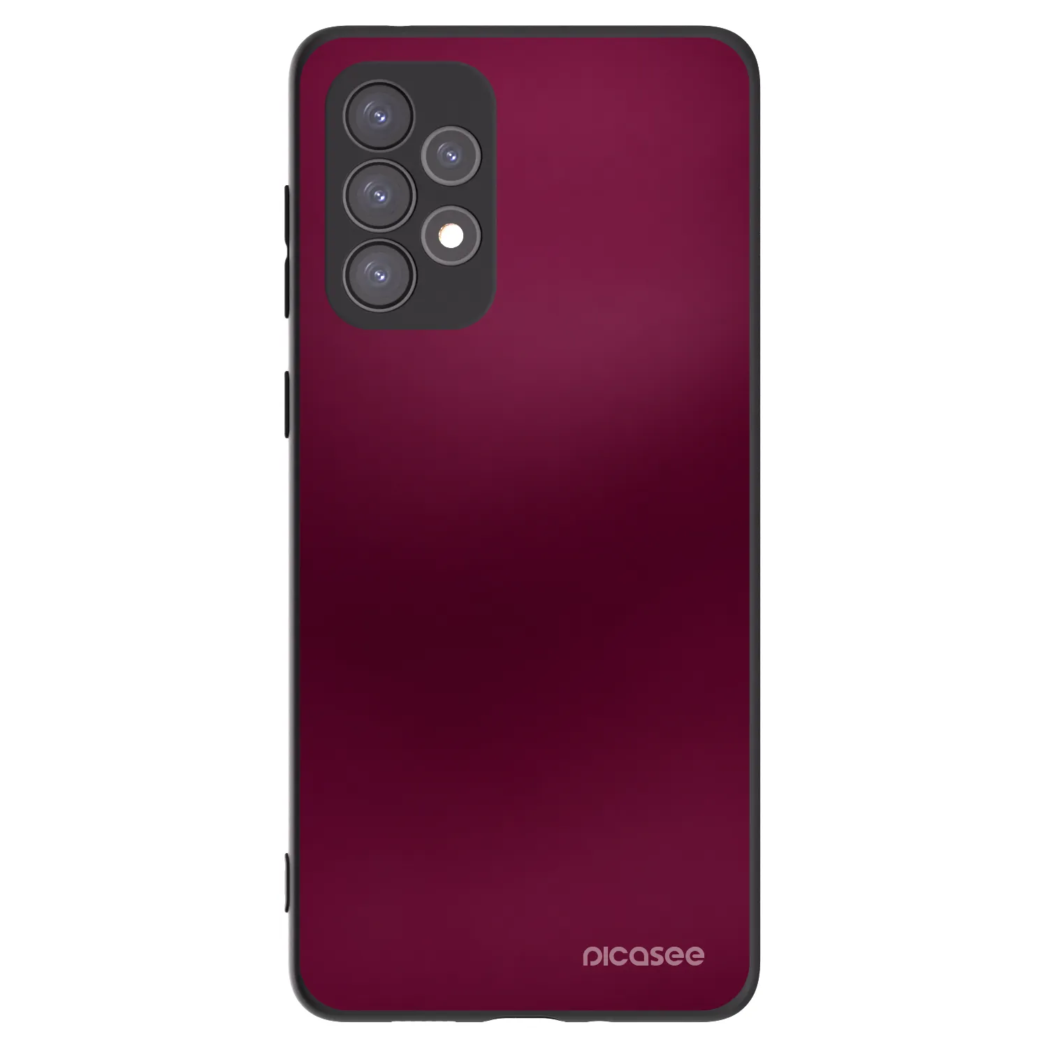 Picasee Samsung Galaxy A73 5G Hülle - Schwarzes Silikon - Velvet Bordeaux