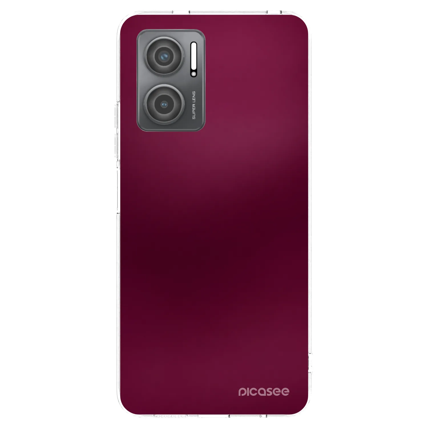 Picasee Xiaomi Redmi 10 5G Hülle - Transparentes Silikon - Velvet Bordeaux