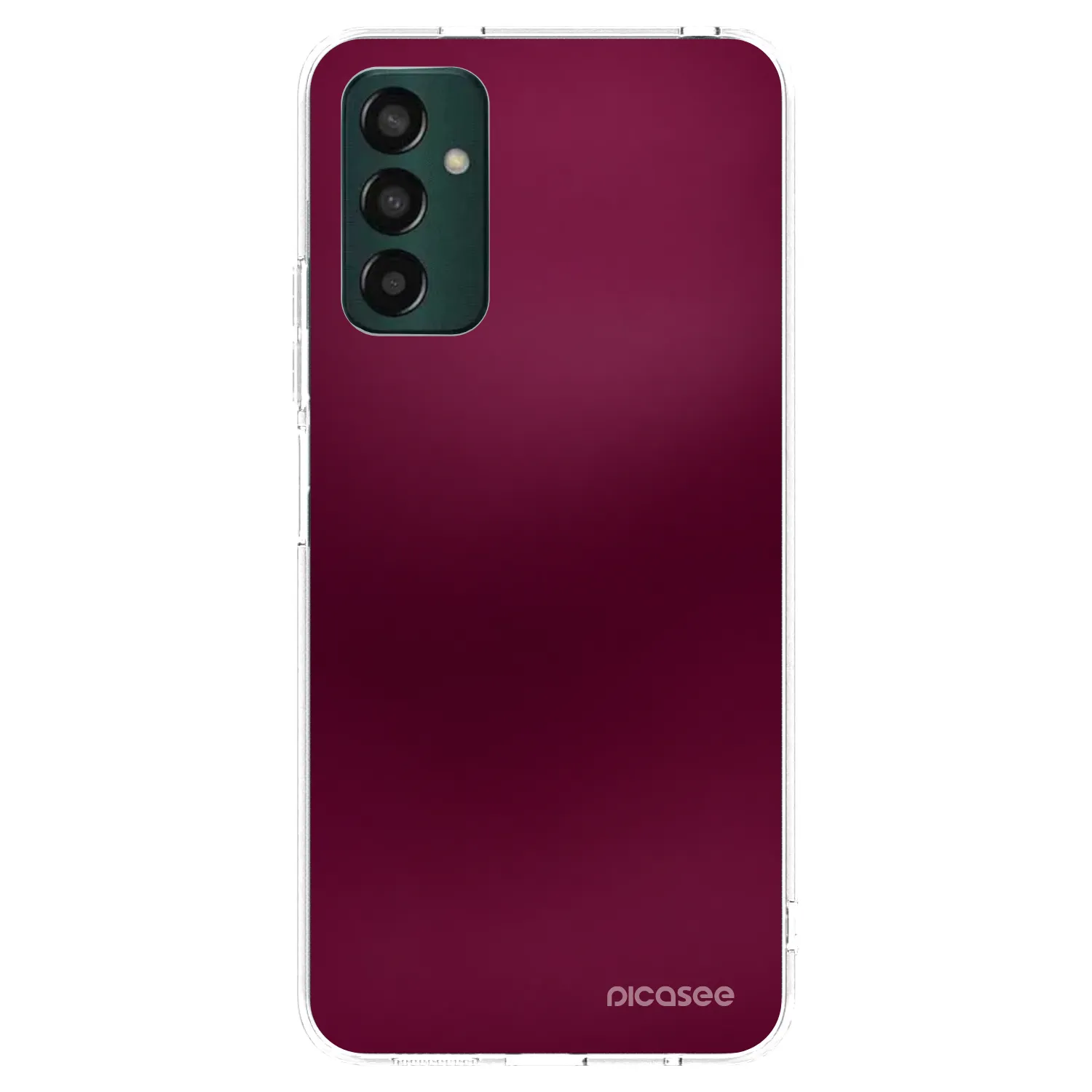 Picasee Samsung Galaxy M23 5G Hülle - Transparentes Silikon - Velvet Bordeaux
