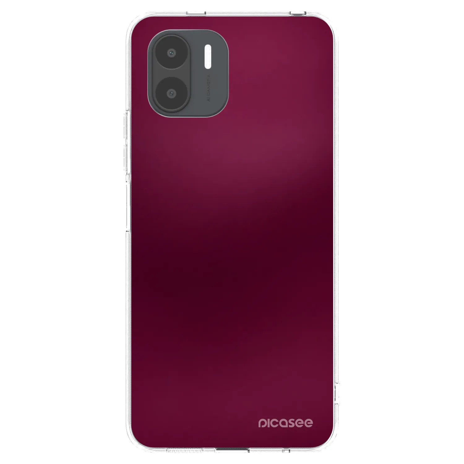 Picasee Xiaomi Redmi A1 Hülle - Transparentes Silikon - Velvet Bordeaux