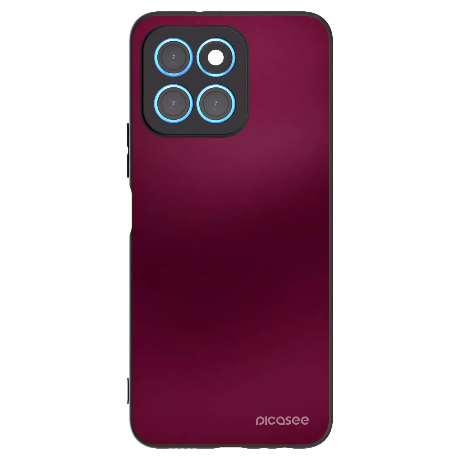 Picasee Honor X6 Hülle - Schwarzes Silikon - Velvet Bordeaux