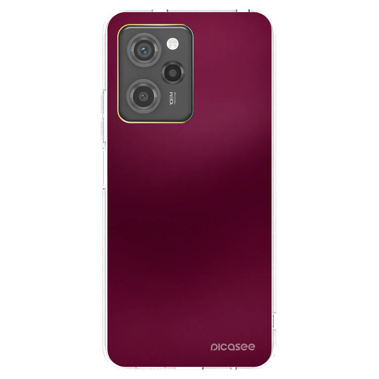 Picasee Xiaomi Poco X5 Pro Hülle - Schwarzes Silikon - Velvet Bordeaux