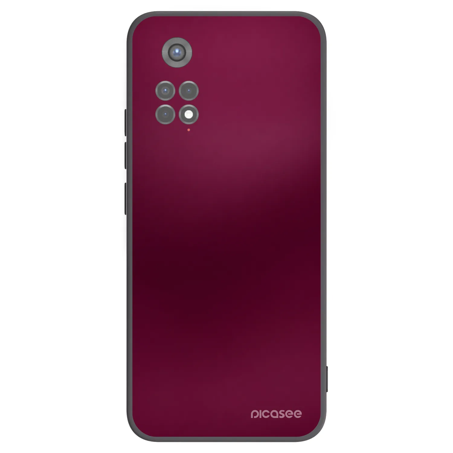 Picasee Xiaomi Redmi Note 11S 5G Hülle - Schwarzes Silikon - Velvet Bordeaux