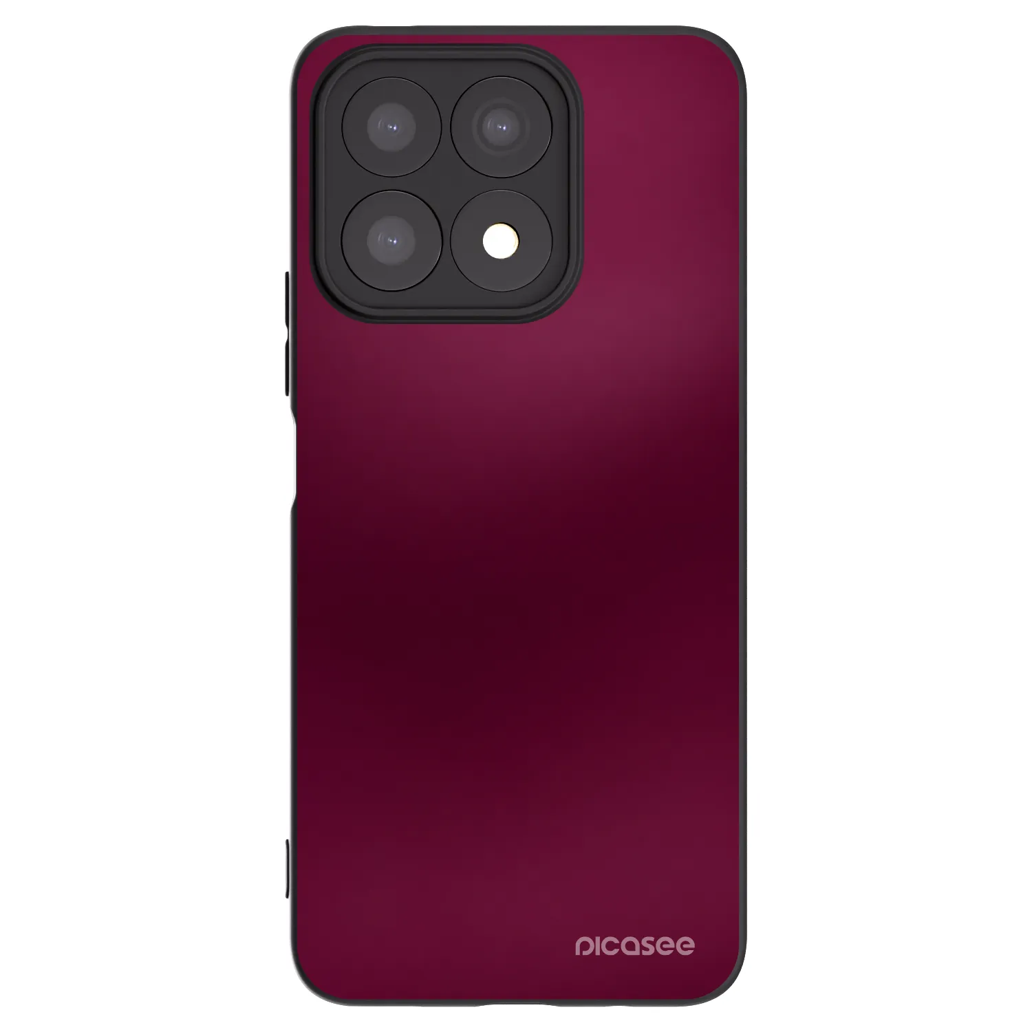 Picasee Honor X8a Hülle - Schwarzes Silikon - Velvet Bordeaux