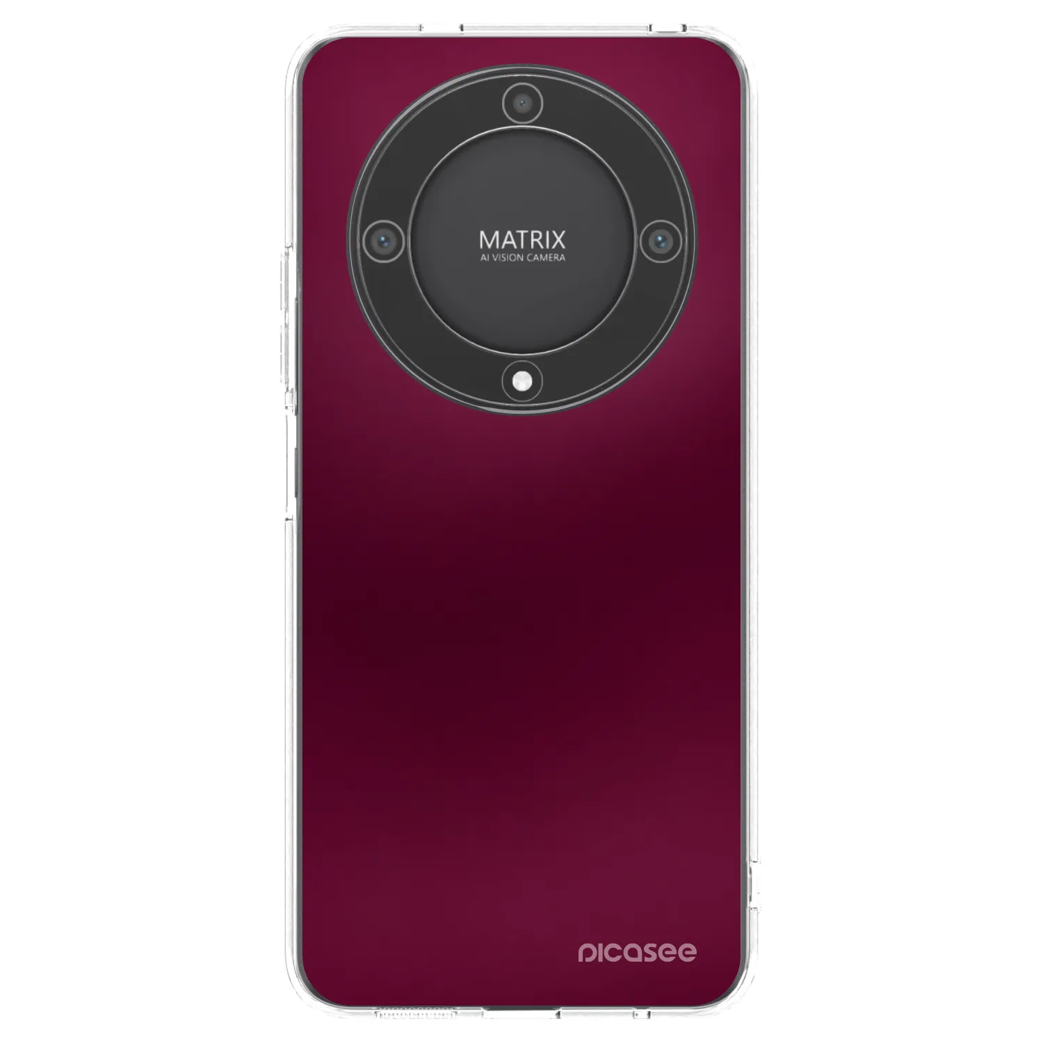 Picasee Honor Magic5 Lite 5G Hülle - Transparentes Silikon - Velvet Bordeaux