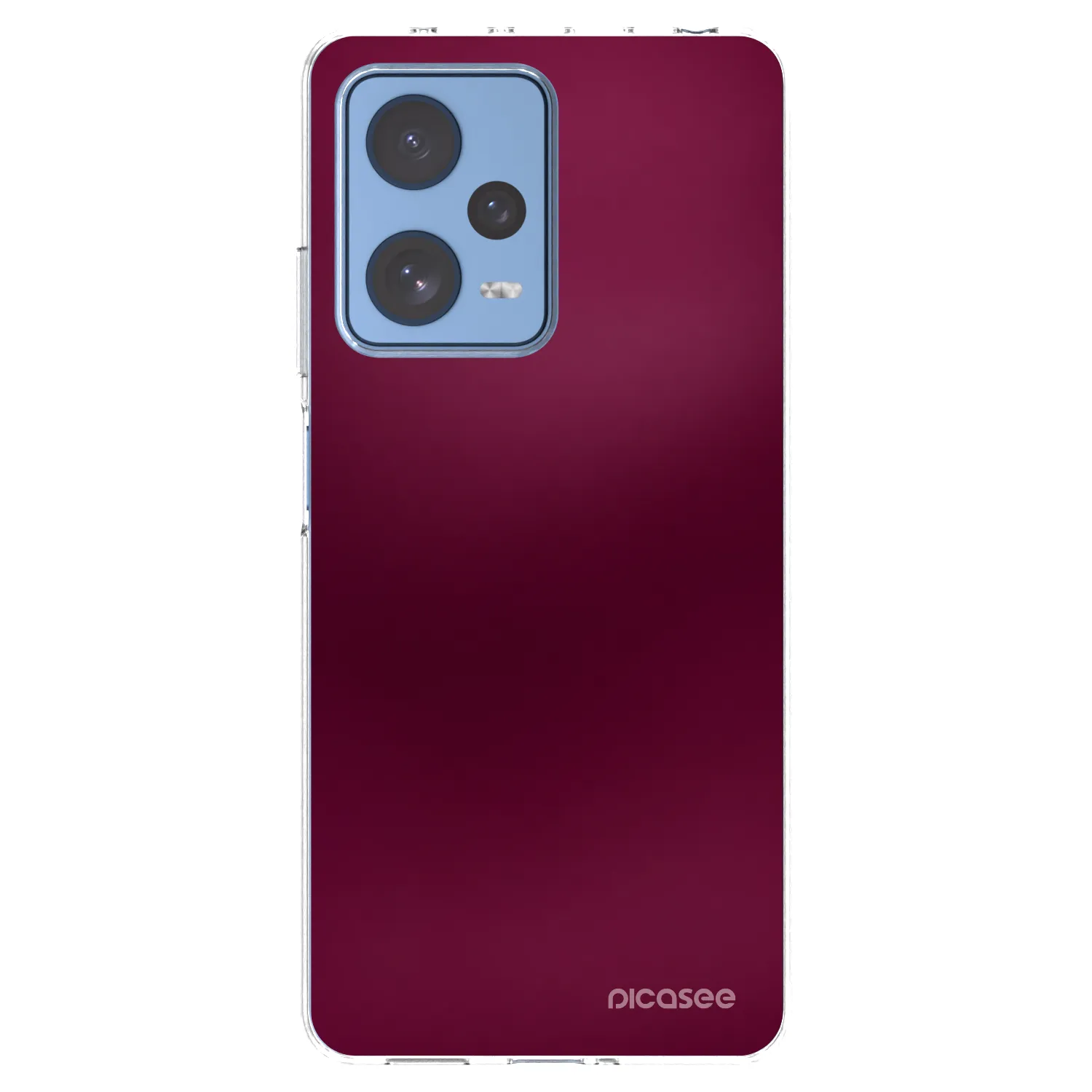 Picasee Xiaomi Redmi Note 12 Pro 5G Hülle - Transparentes Silikon - Velvet Bordeaux