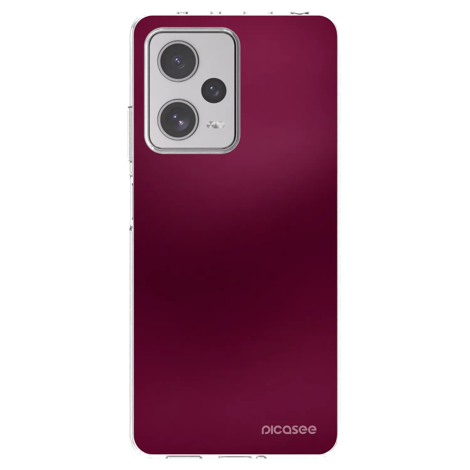 Picasee Xiaomi Redmi Note 12 Pro+ 5G Hülle - Transparentes Silikon - Velvet Bordeaux