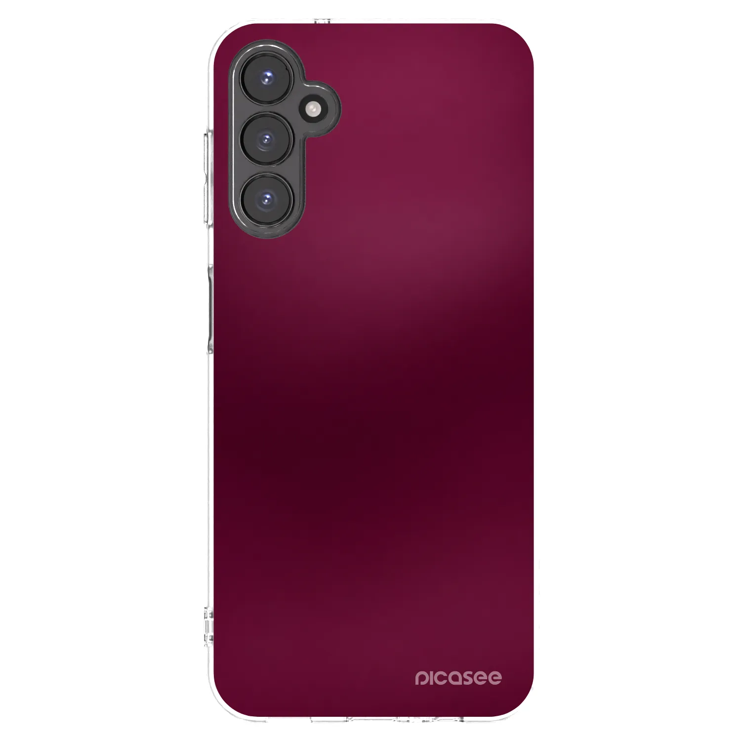 Picasee Samsung Galaxy A14 4G A145R Hülle - Transparentes Silikon - Velvet Bordeaux