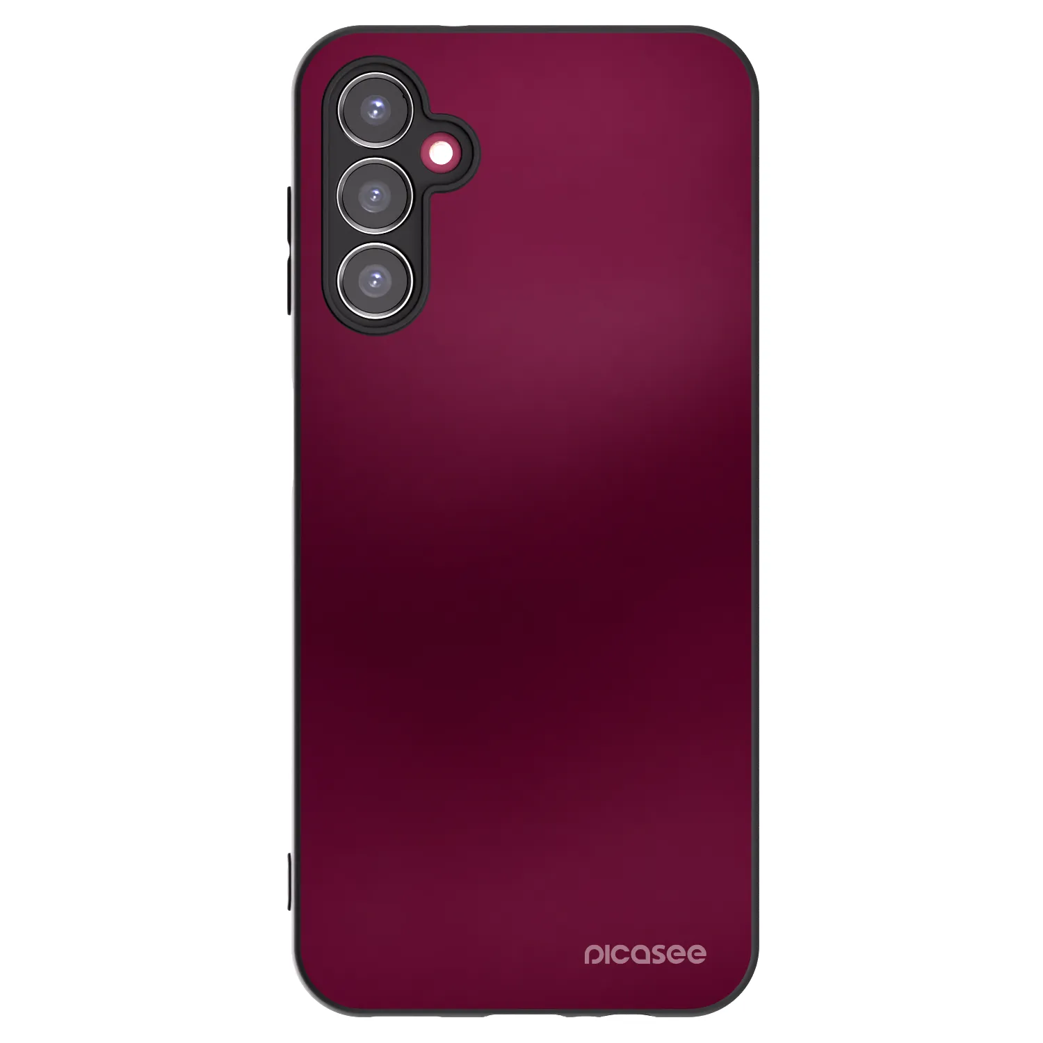 Picasee Samsung Galaxy A14 5G A146P Hülle - Schwarzes Silikon - Velvet Bordeaux