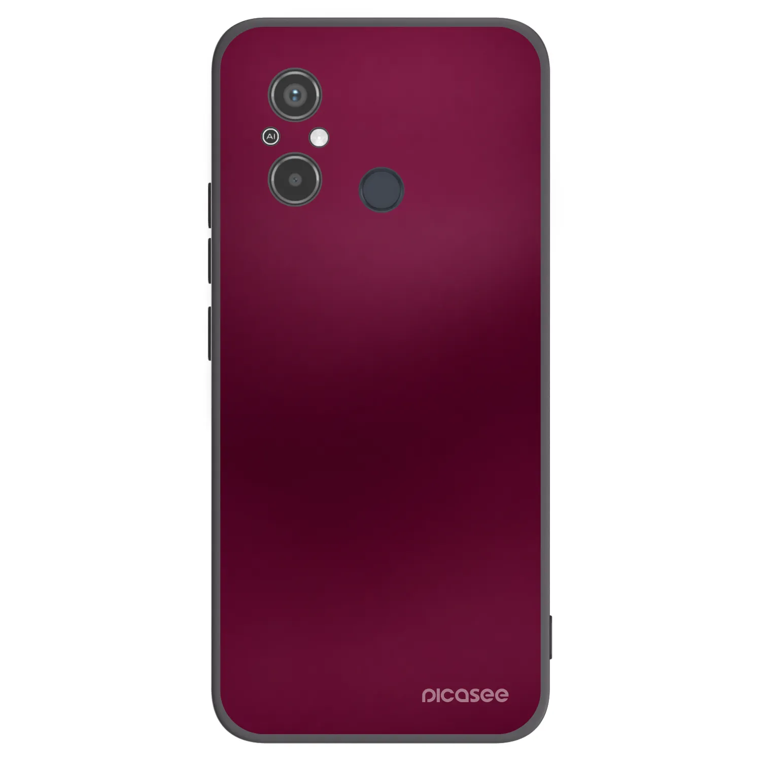 Picasee Xiaomi Redmi 12C Hülle - Schwarzes Silikon - Velvet Bordeaux