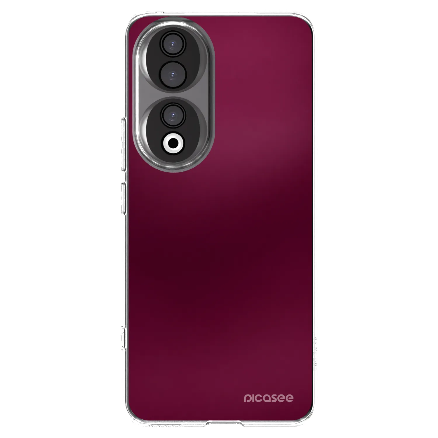 Picasee Honor 90 5G Hülle - Transparentes Silikon - Velvet Bordeaux