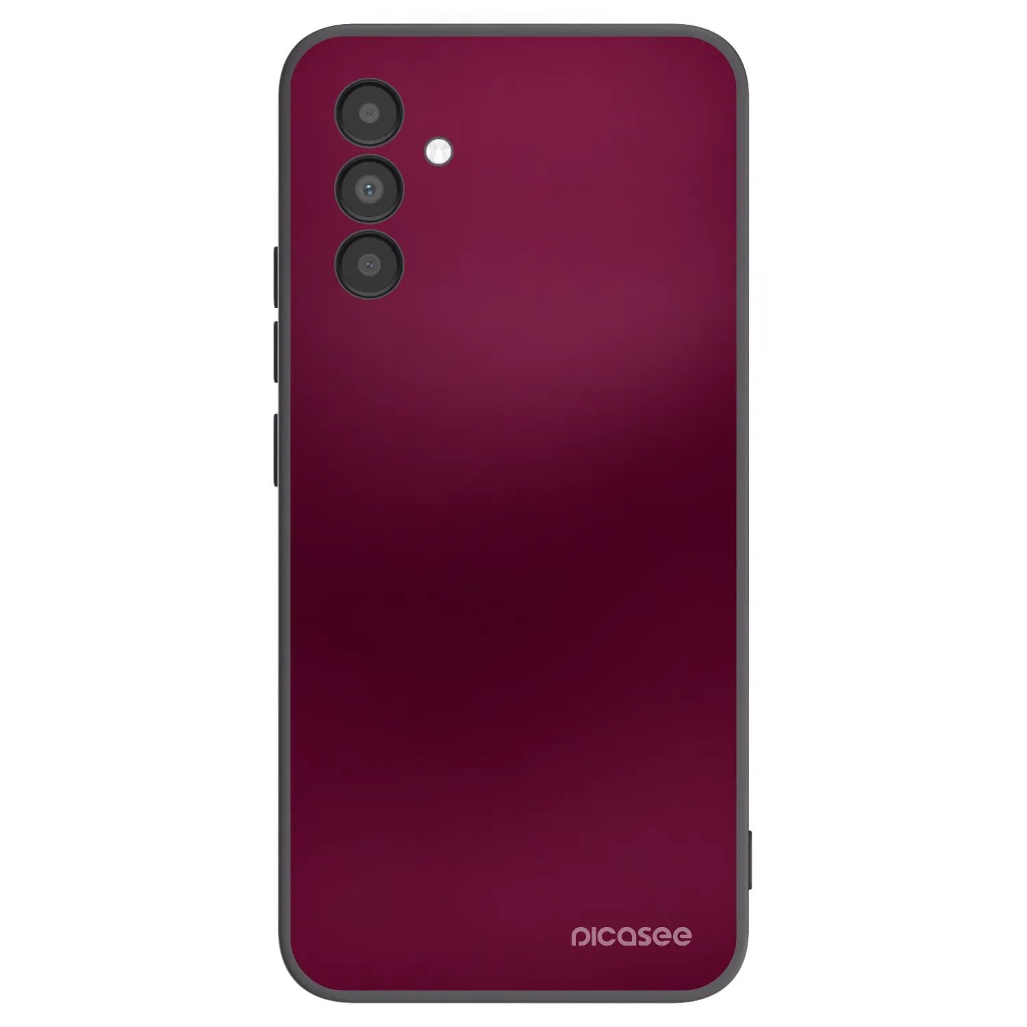 Picasee Samsung Galaxy A04s A047F Hülle - Schwarzes Silikon - Velvet Bordeaux