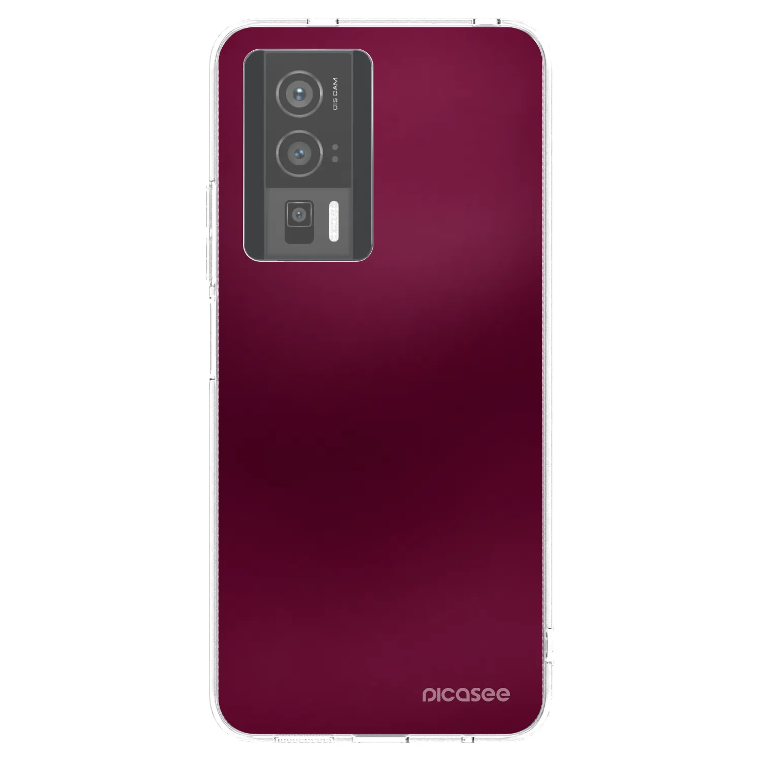 Picasee Xiaomi Poco F5 Pro 5G Hülle - Transparentes Silikon - Velvet Bordeaux