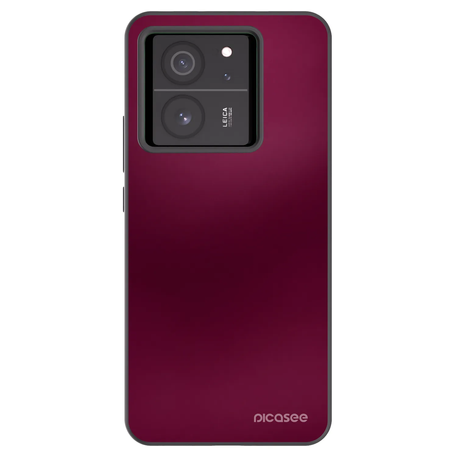 Picasee Xiaomi 13T Hülle - Schwarzes Silikon - Velvet Bordeaux