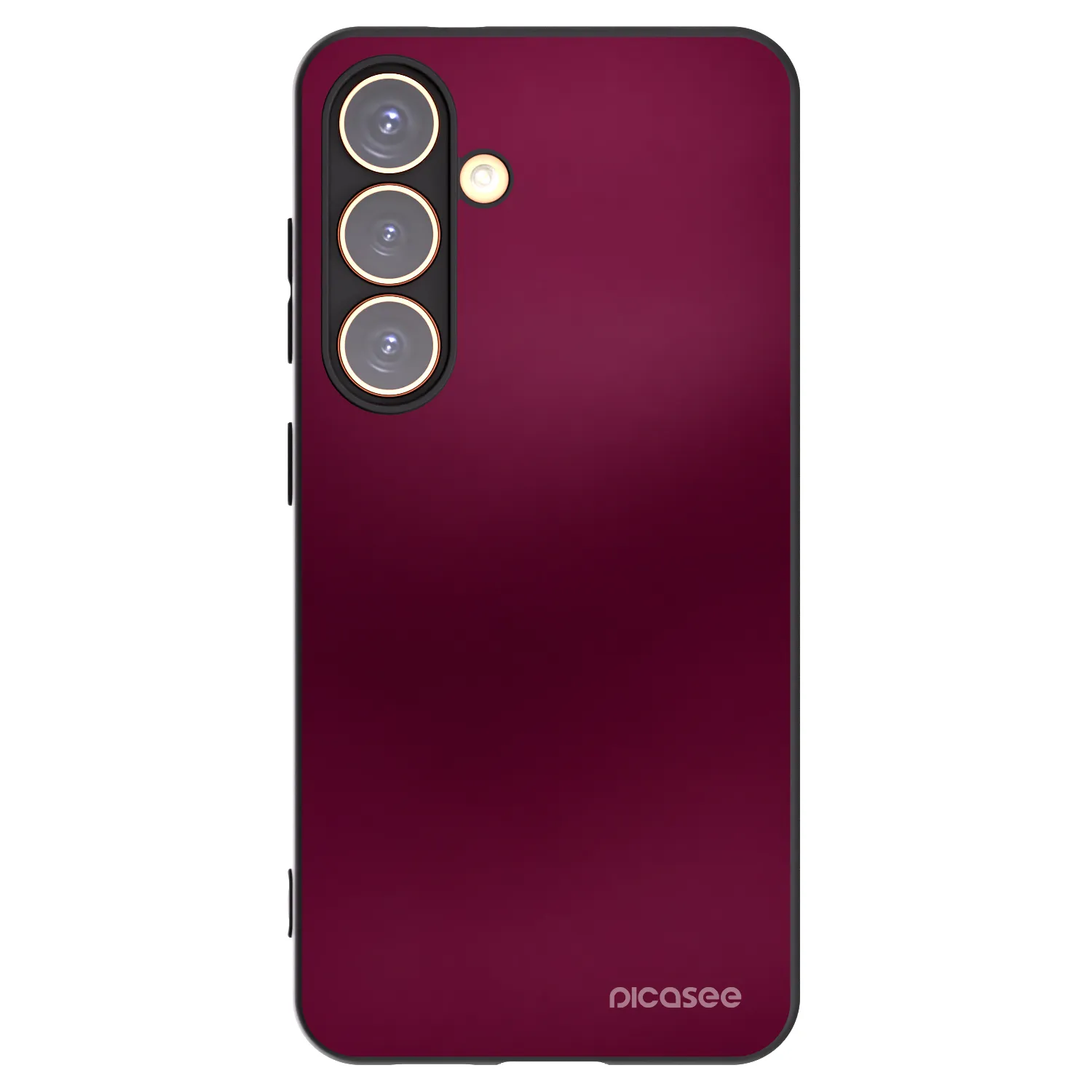 Picasee Samsung Galaxy S24 S921B 5G Hülle - Schwarzes Silikon - Velvet Bordeaux