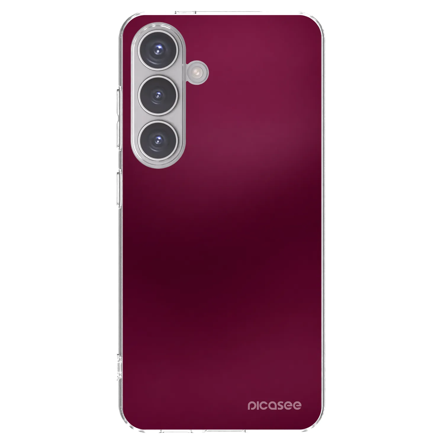 Picasee Samsung Galaxy S24 S921B 5G Hülle - Transparentes Silikon - Velvet Bordeaux