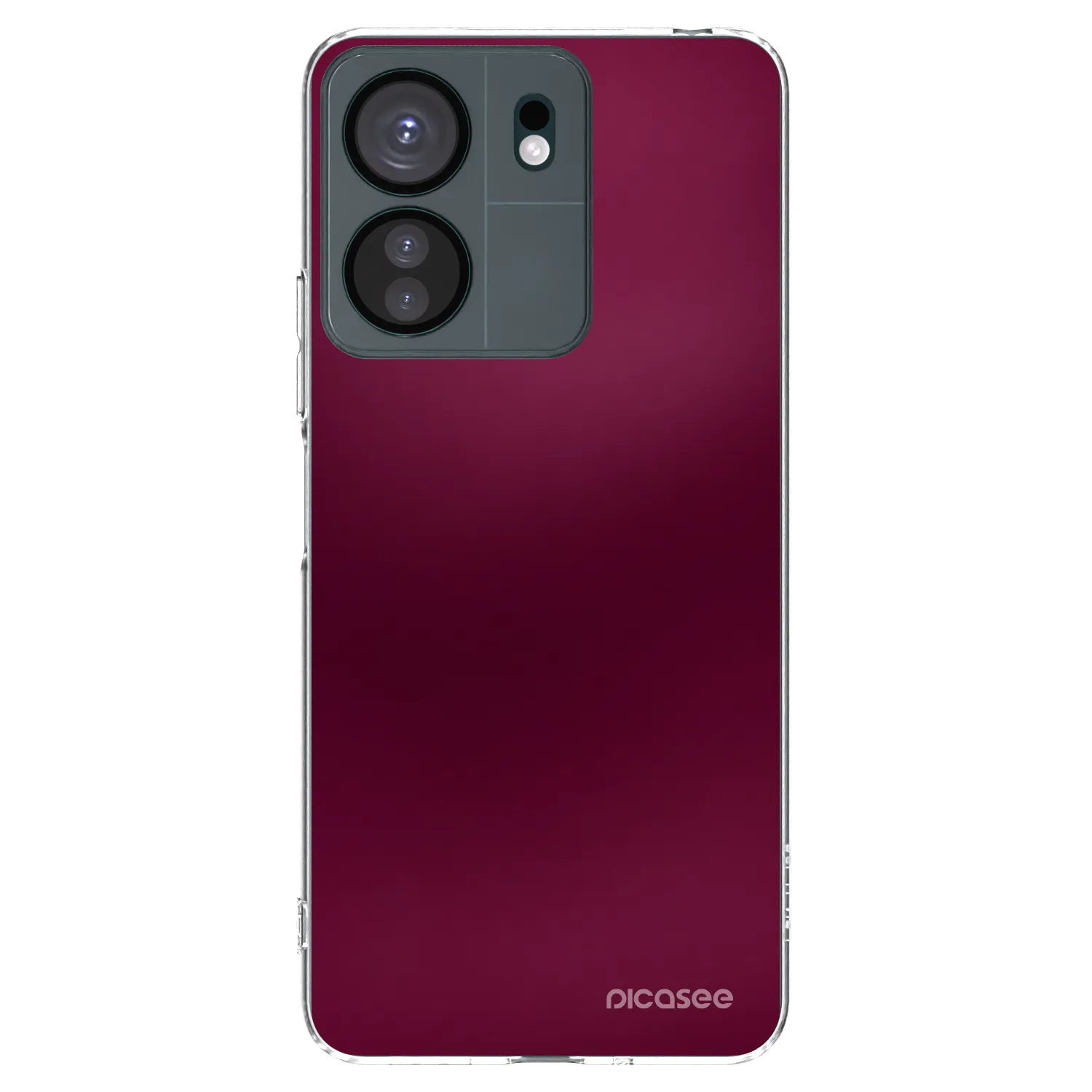 Picasee Xiaomi Redmi 13C 4G Hülle - Transparentes Silikon - Velvet Bordeaux