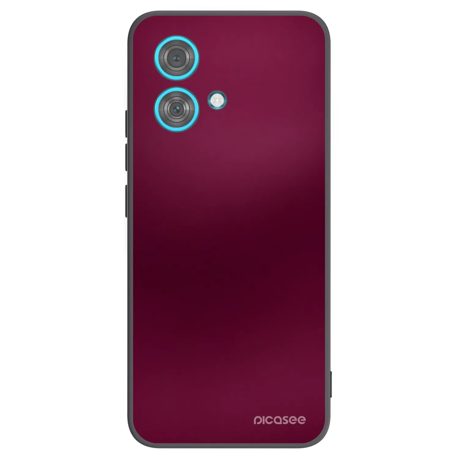 Picasee Motorola Edge 40 Neo Hülle - Schwarzes Silikon - Velvet Bordeaux