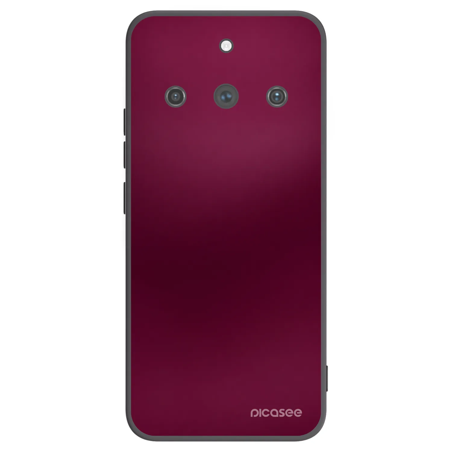 Picasee Realme 11 Pro+ Hülle - Schwarzes Silikon - Velvet Bordeaux