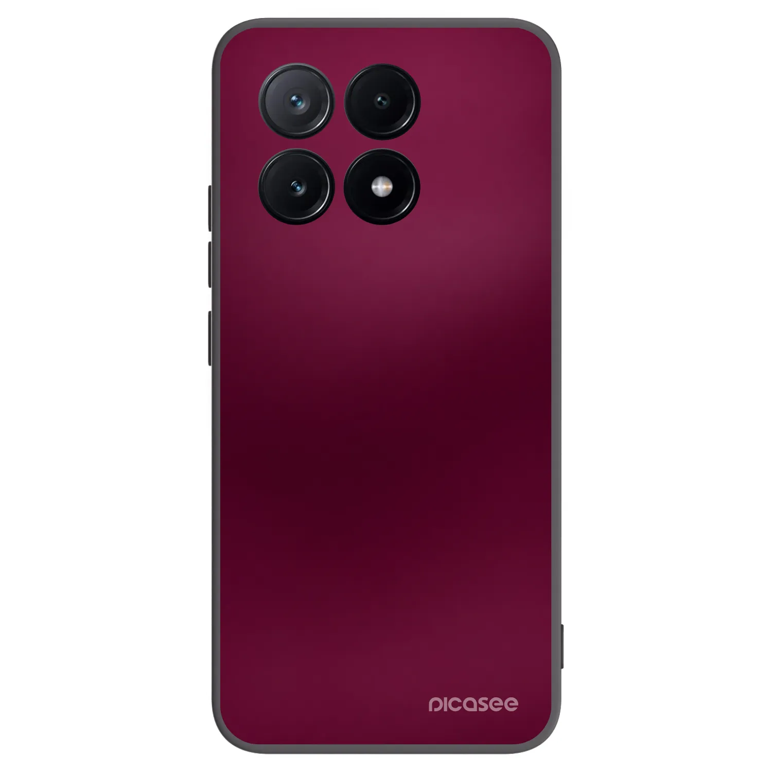 Picasee Xiaomi Poco X6 Pro Hülle - Schwarzes Silikon - Velvet Bordeaux