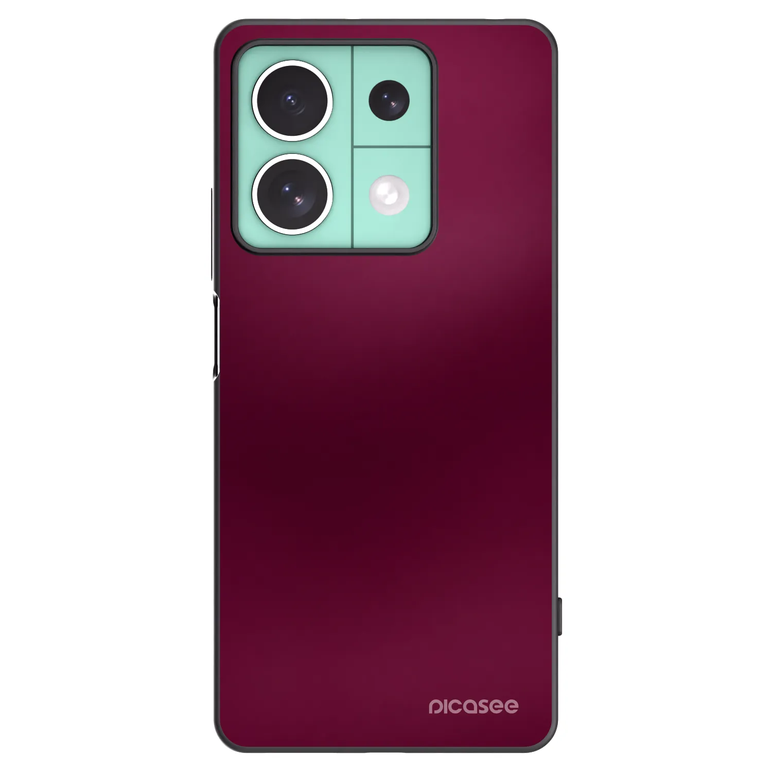 Picasee Xiaomi Redmi Note 13 5G Hülle - Schwarzes Silikon - Velvet Bordeaux