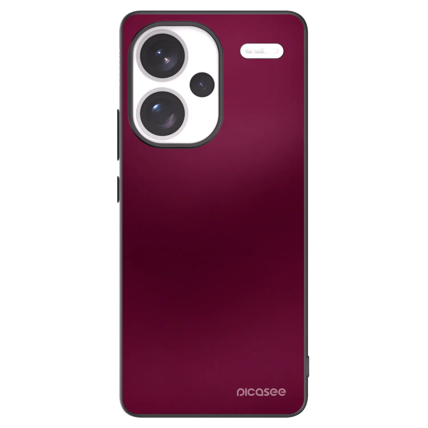 Picasee Xiaomi Redmi Note 13 Pro+ 5G Hülle - Schwarzes Silikon - Velvet Bordeaux