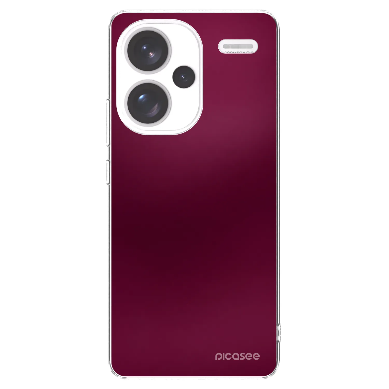 Picasee Xiaomi Redmi Note 13 Pro+ 5G Hülle - Transparentes Silikon - Velvet Bordeaux