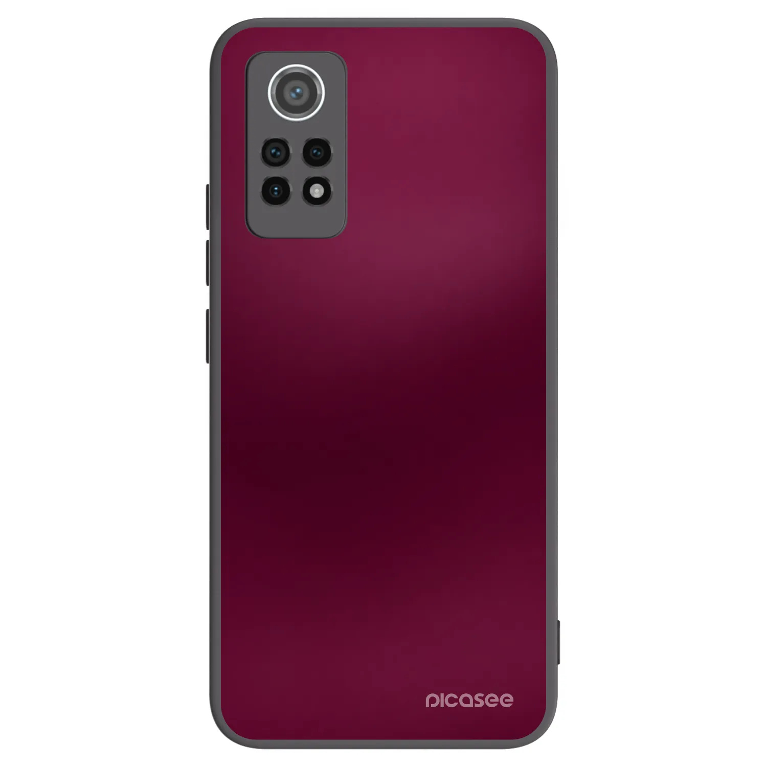 Picasee Xiaomi Redmi Note 12 Pro 4G Hülle - Schwarzes Silikon - Velvet Bordeaux