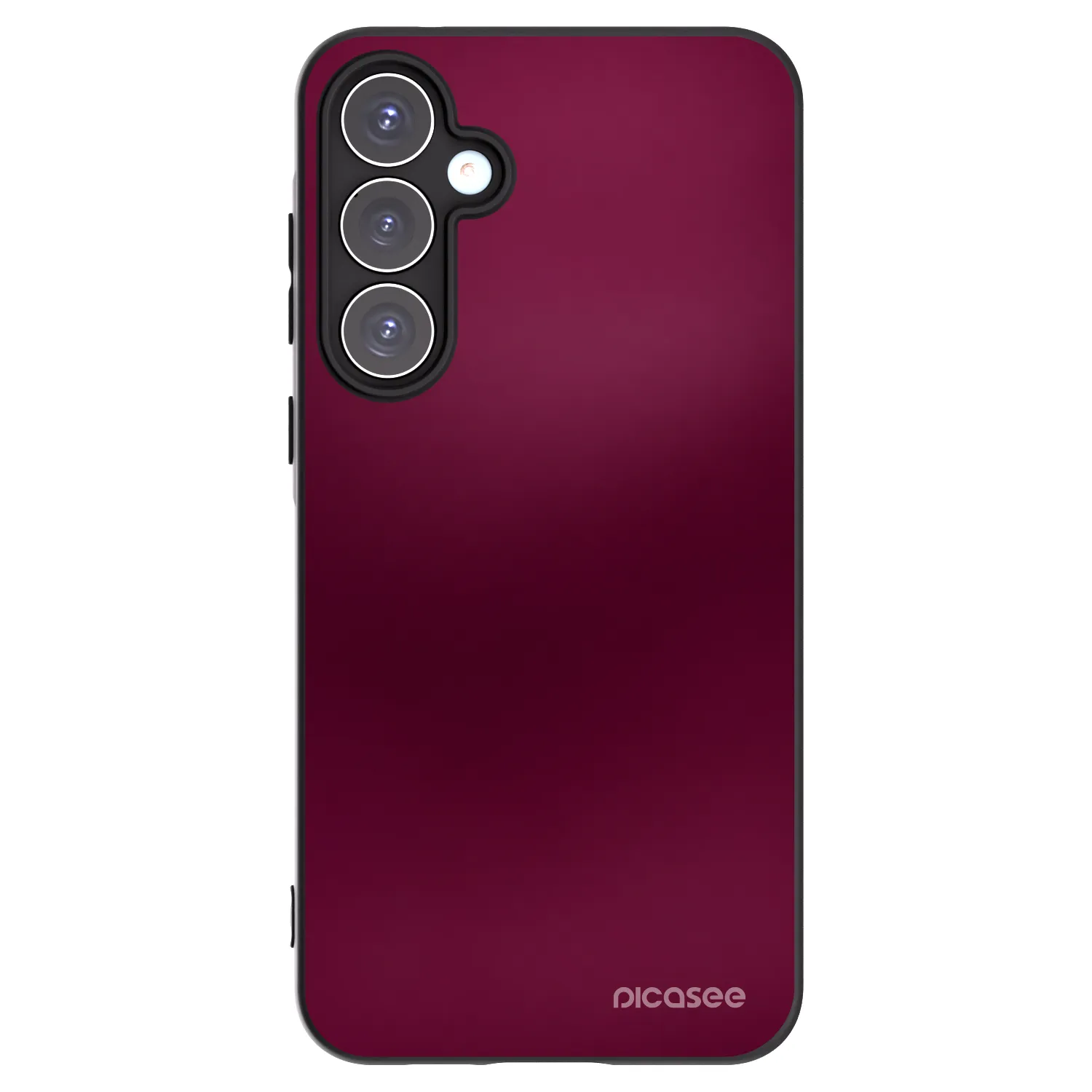 Picasee Samsung Galaxy A55 5G A556B Hülle - Schwarzes Silikon - Velvet Bordeaux