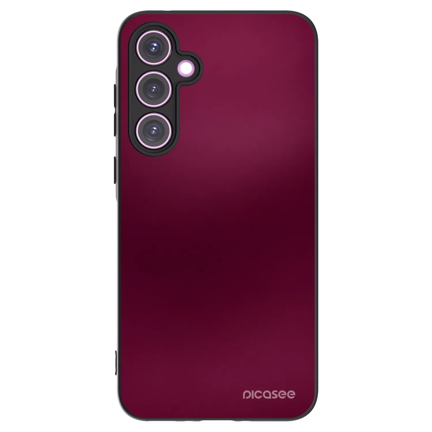 Picasee Samsung Galaxy A35 5G A356B Hülle - Schwarzes Silikon - Velvet Bordeaux