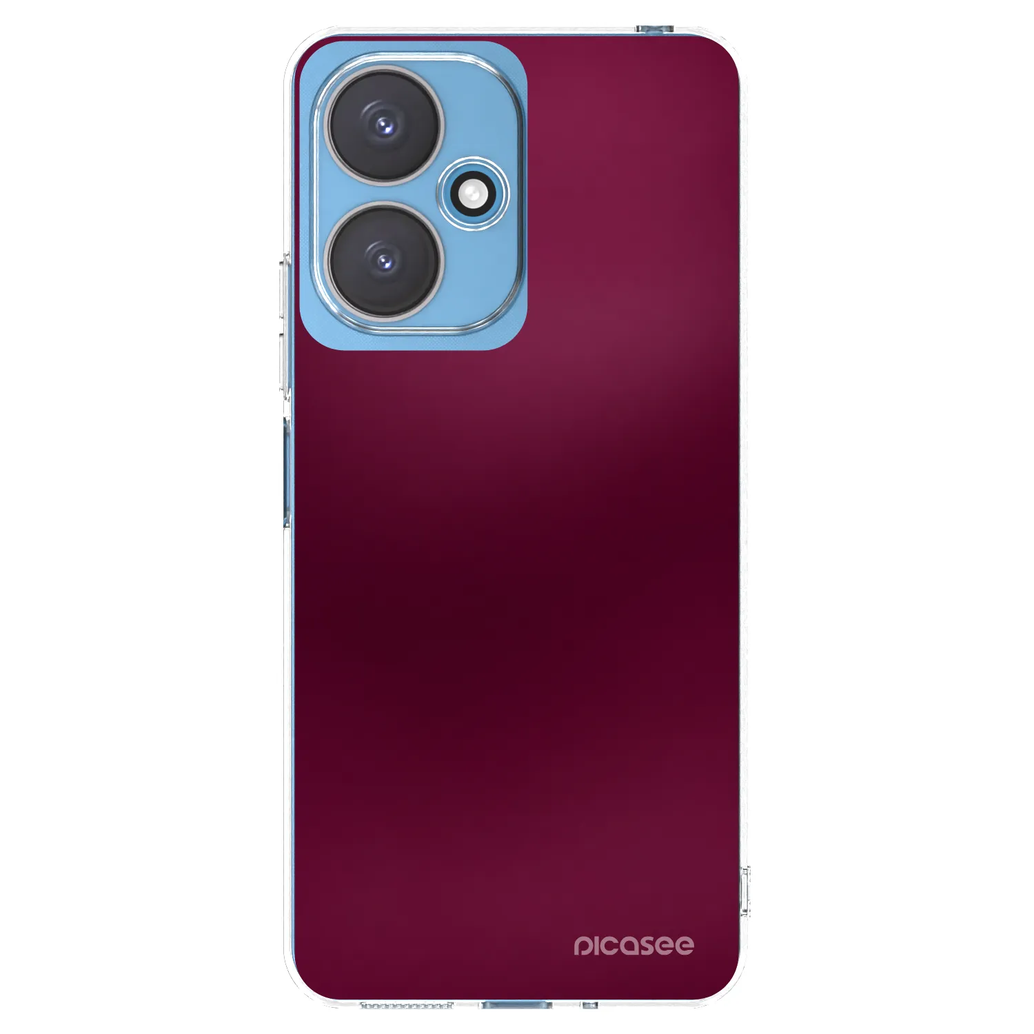 Picasee Xiaomi Redmi 13C 5G Hülle - Transparentes Silikon - Velvet Bordeaux