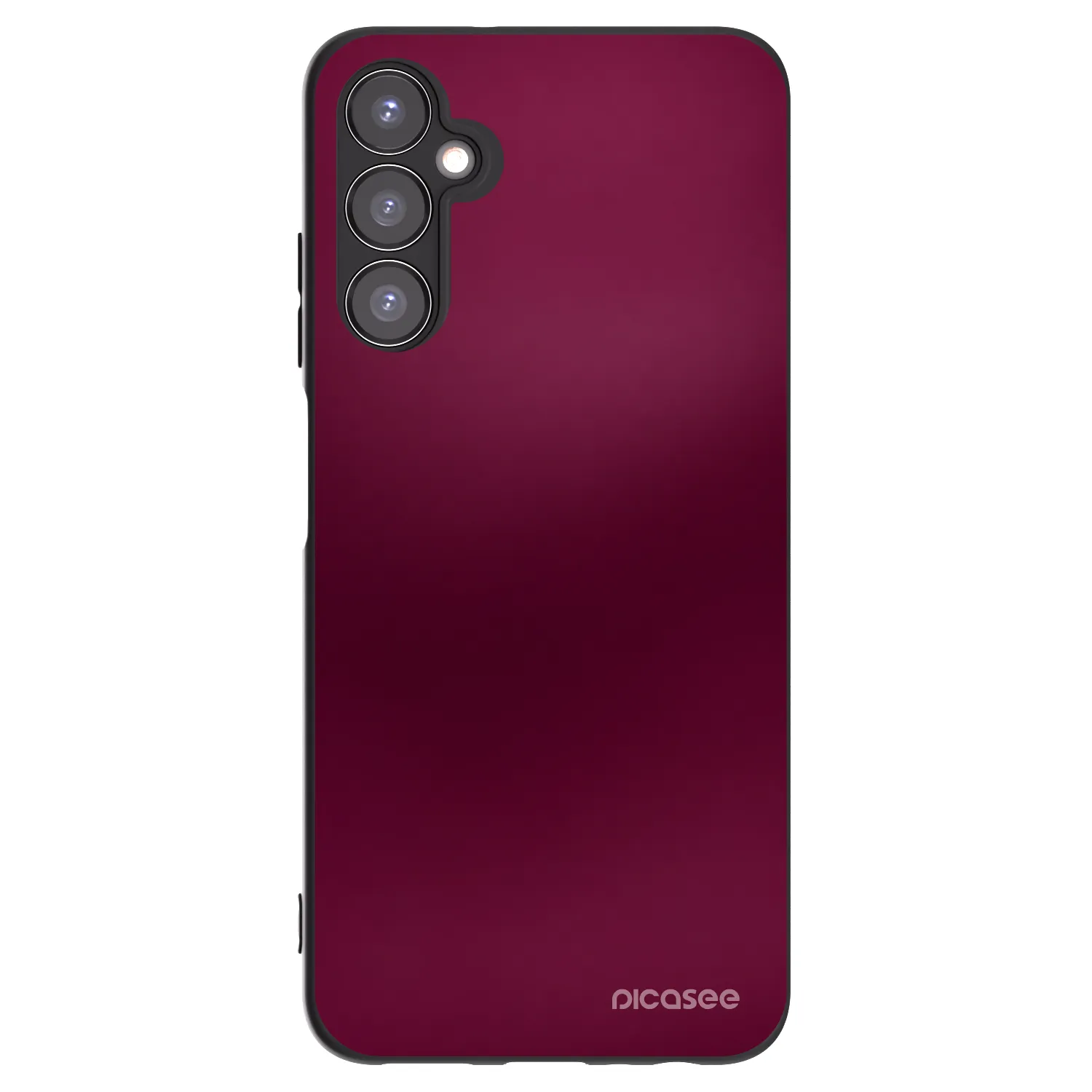Picasee Samsung Galaxy A05s A057G Hülle - Schwarzes Silikon - Velvet Bordeaux
