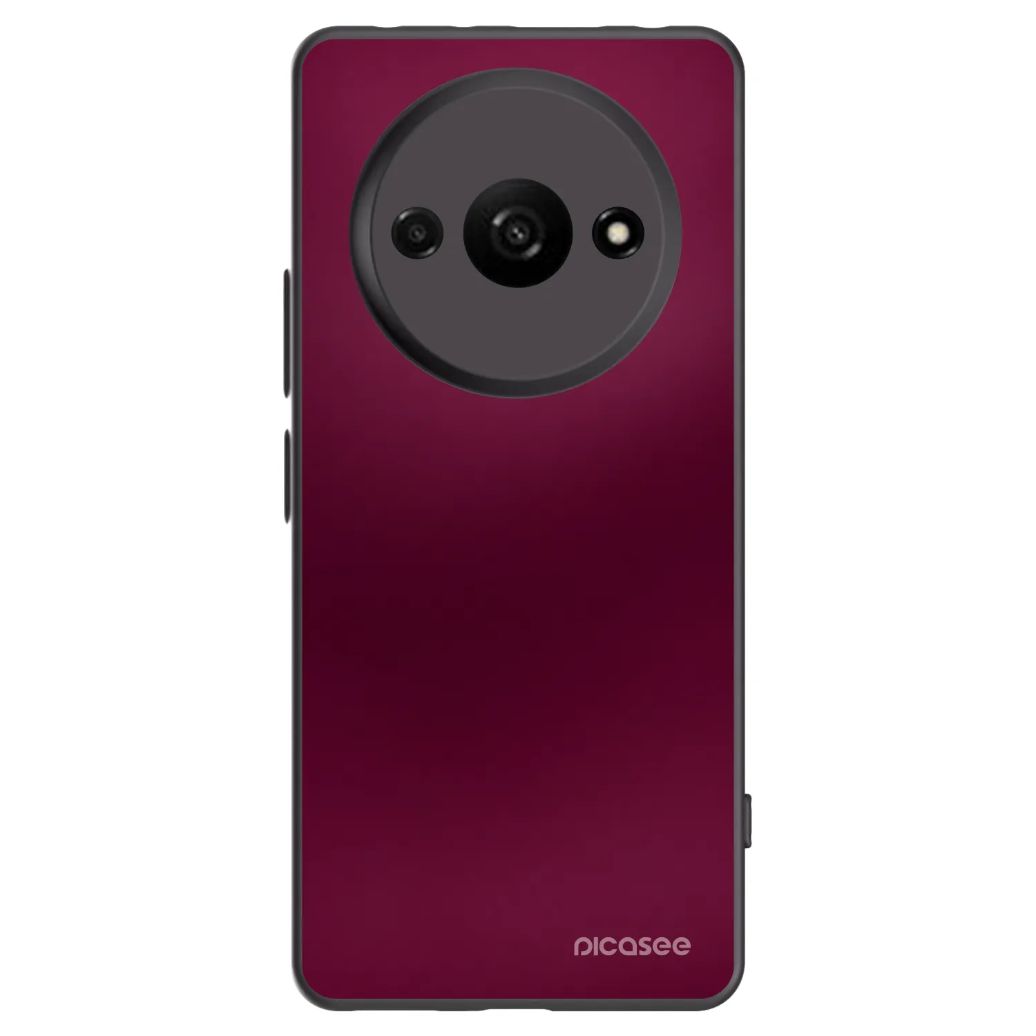 Picasee Xiaomi Redmi A3 Hülle - Schwarzes Silikon - Velvet Bordeaux