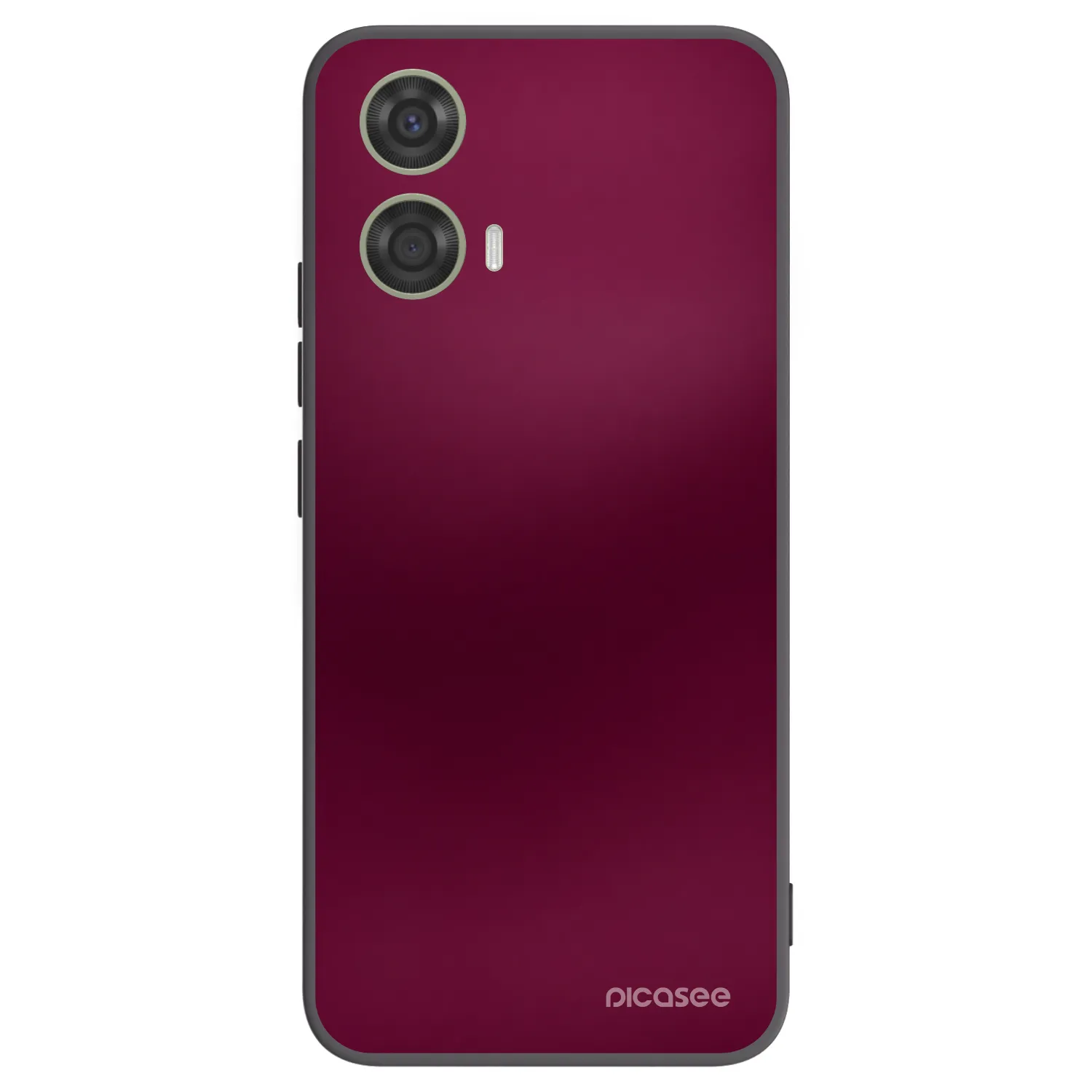 Picasee Motorola Moto G24 Hülle - Schwarzes Silikon - Velvet Bordeaux