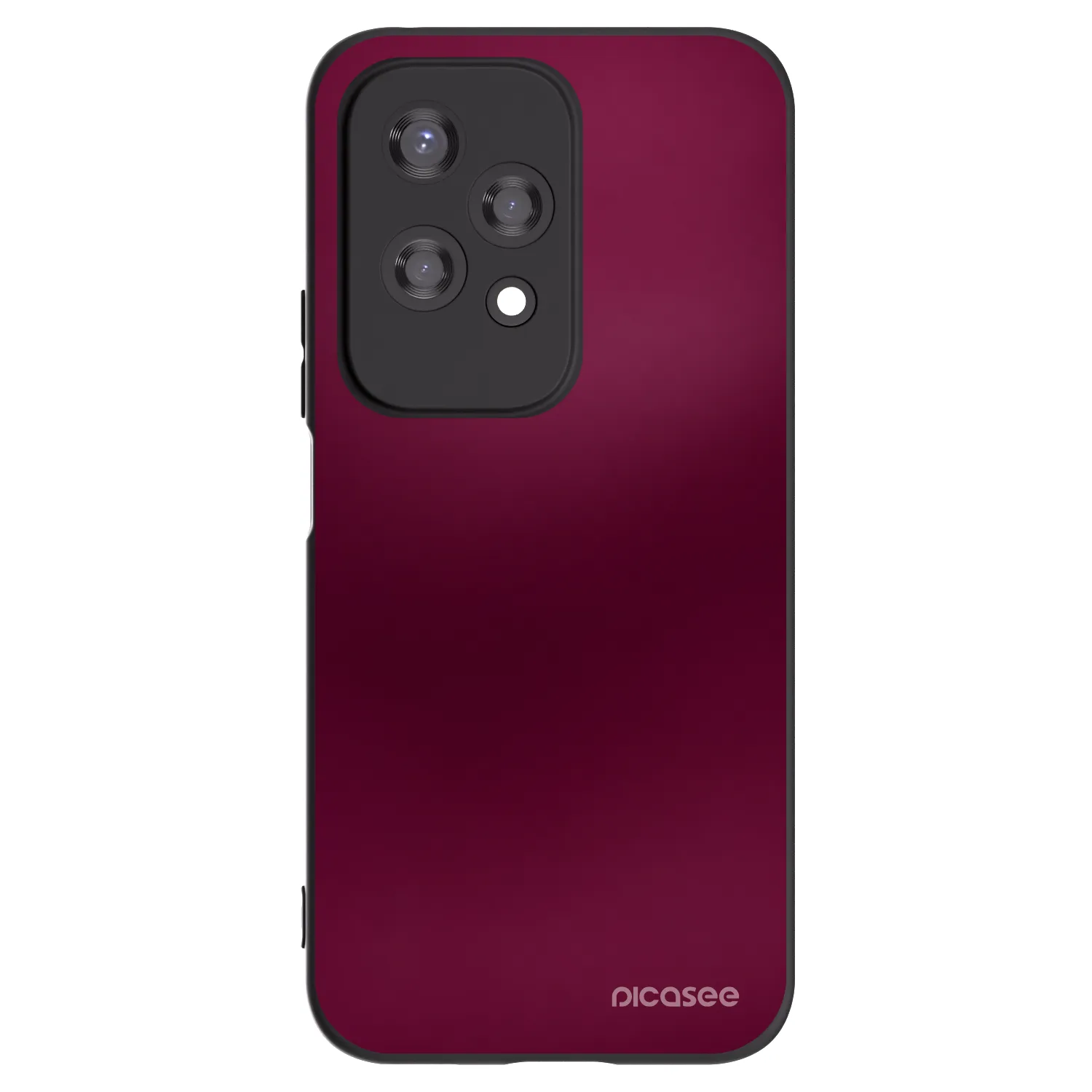Picasee Honor 200 Lite Hülle - Schwarzes Silikon - Velvet Bordeaux