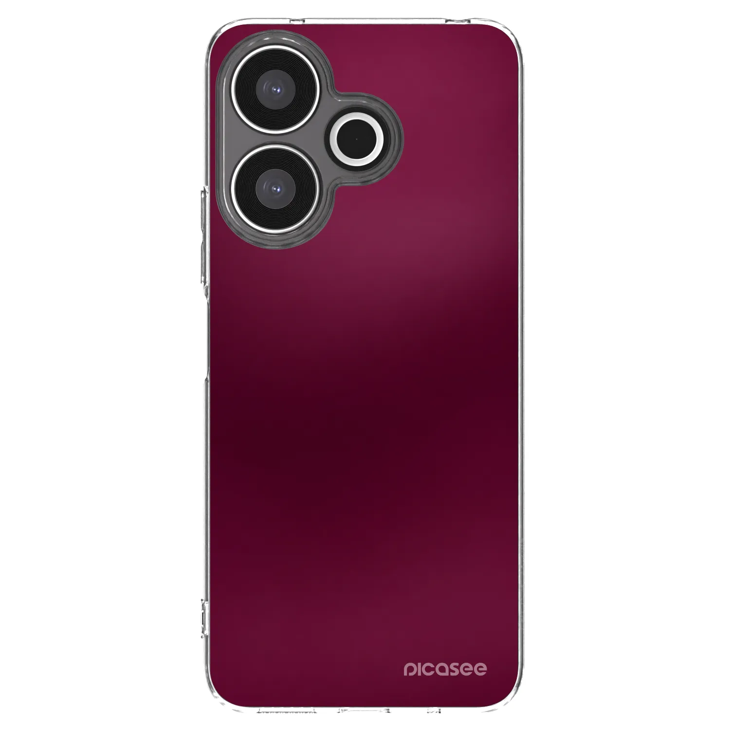 Picasee Xiaomi Redmi 13 4G Hülle - Transparentes Silikon - Velvet Bordeaux