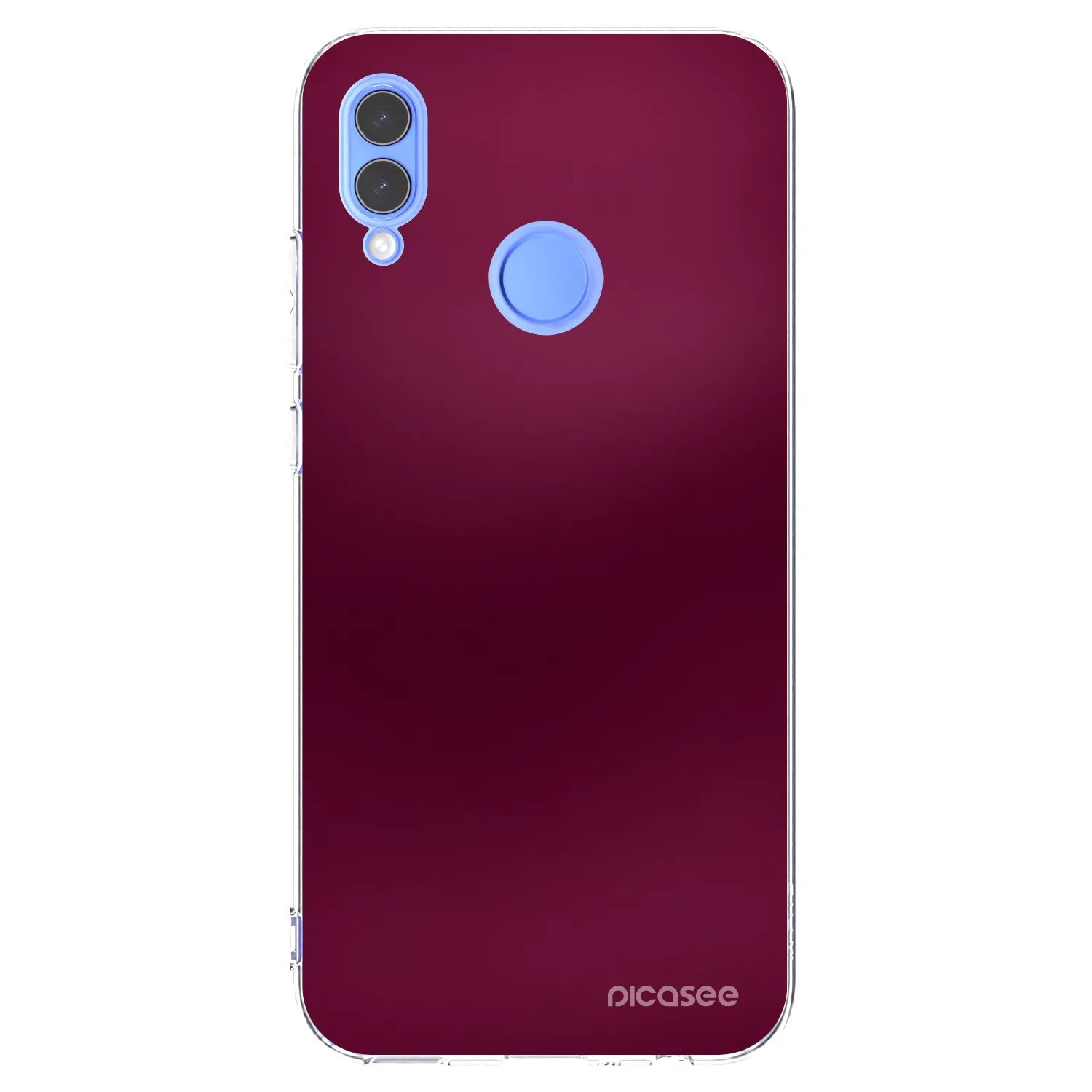 Picasee Huawei P Smart 2019 Hülle - Transparentes Silikon - Velvet Bordeaux