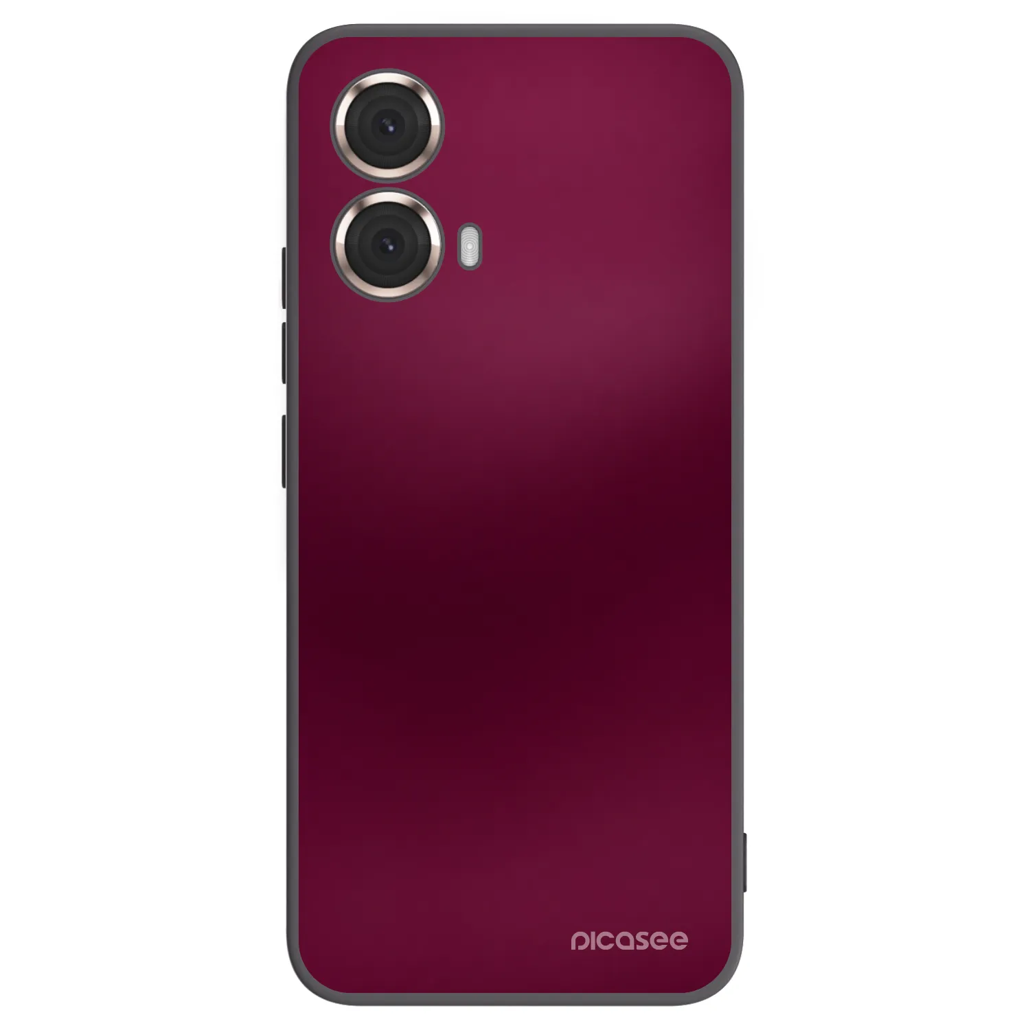 Picasee Motorola Moto G85 Hülle - Schwarzes Silikon - Velvet Bordeaux