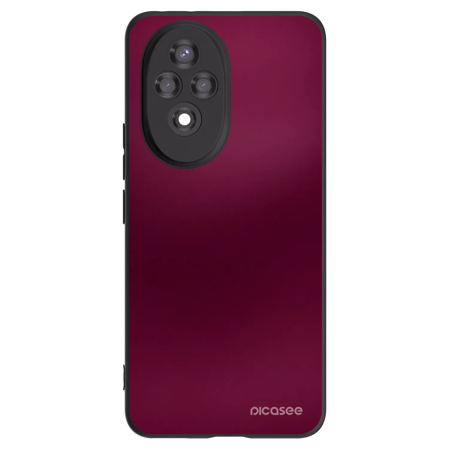 Picasee Honor 200 Pro 5G Hülle - Schwarzes Silikon - Velvet Bordeaux