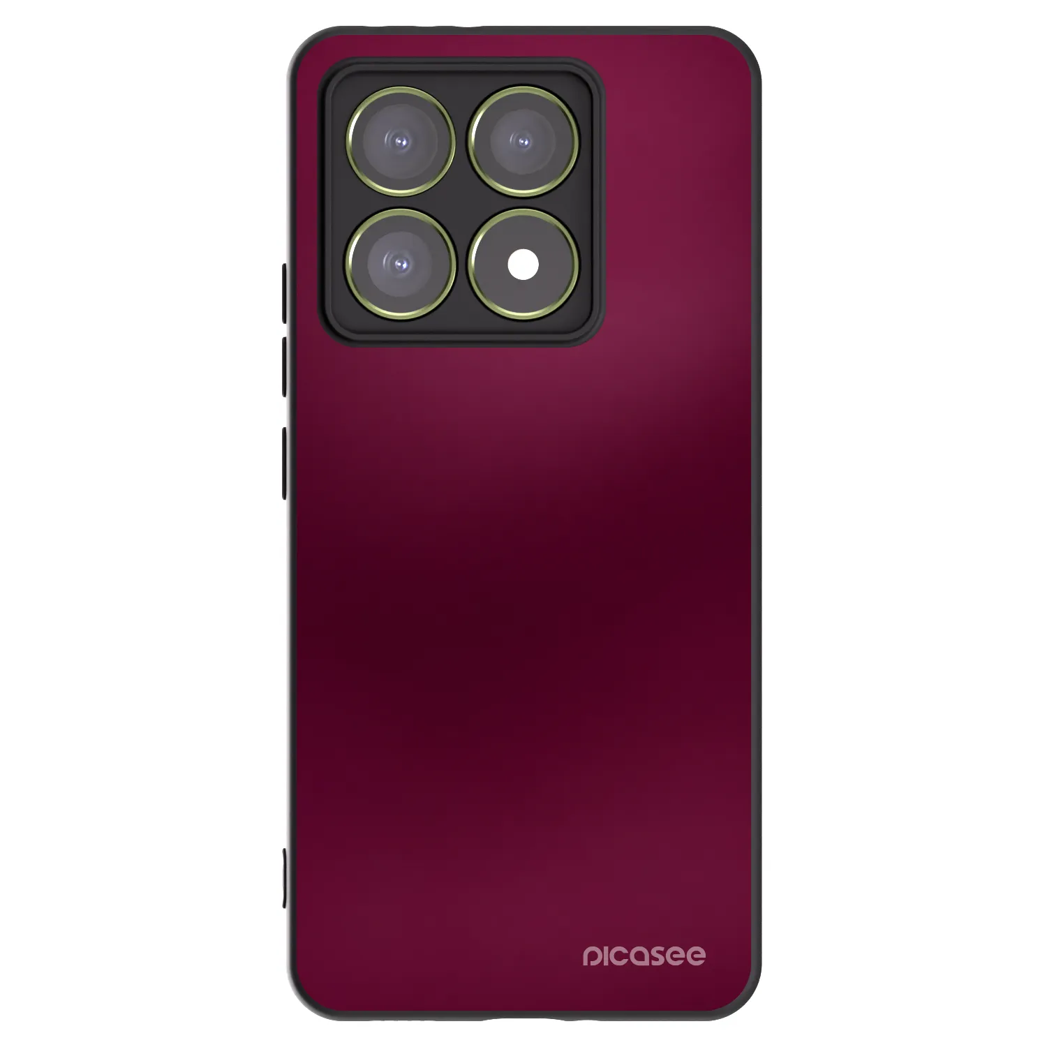 Picasee Xiaomi 14T Hülle - Schwarzes Silikon - Velvet Bordeaux