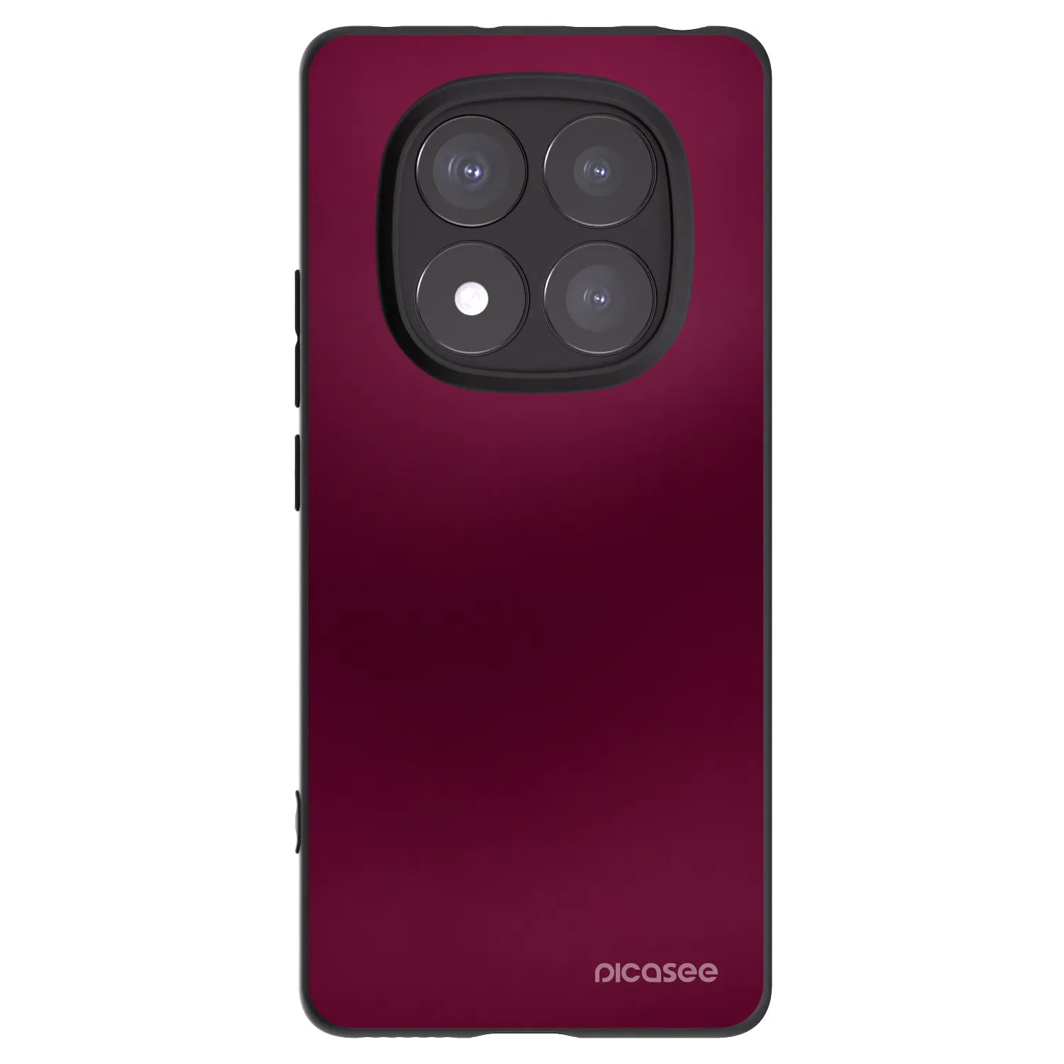 Picasee Xiaomi Redmi Note 14 Pro+ 5G Hülle - Schwarzes Silikon - Velvet Bordeaux