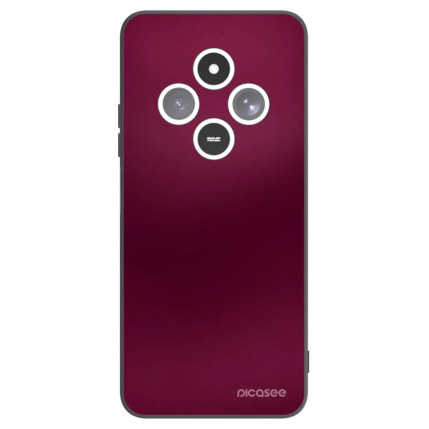 Picasee Xiaomi Redmi 14C Hülle - Schwarzes Silikon - Velvet Bordeaux