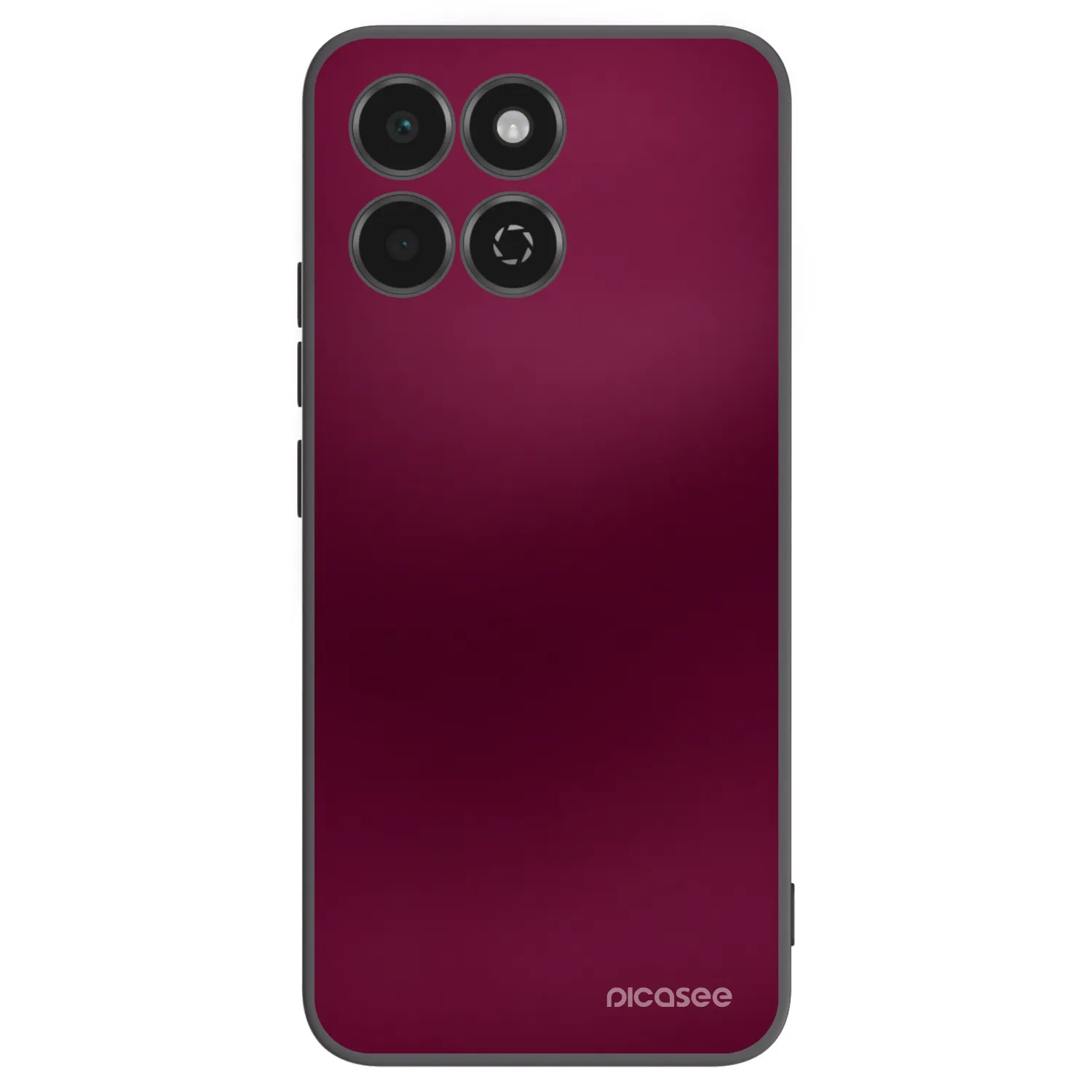 Picasee Honor 200 Smart 5G Hülle - Schwarzes Silikon - Velvet Bordeaux