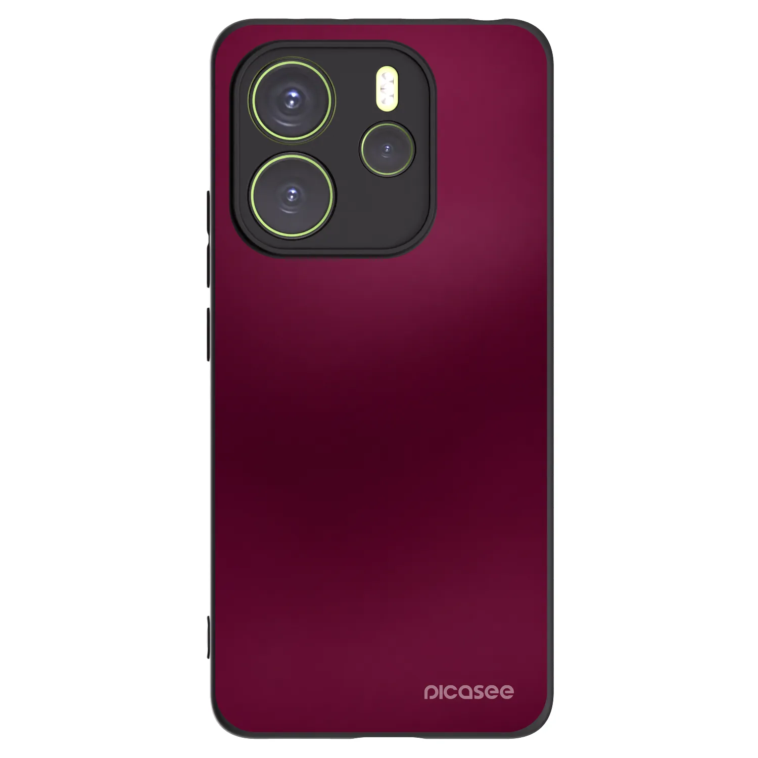 Picasee Xiaomi Redmi Note 14 4G Hülle - Schwarzes Silikon - Velvet Bordeaux